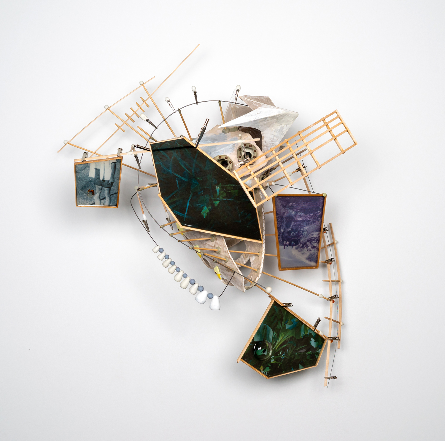 Untitled (Support Structure 5), Mixed Media, 27 x 22 x 11 inches (as installed-dimensions variable), 2021
