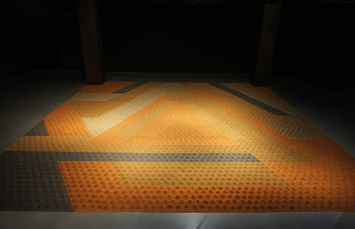Dohee Kim, Yungneung for All People, 2019. Korean soil. 820 x 820 cm. Courtesy of the artist