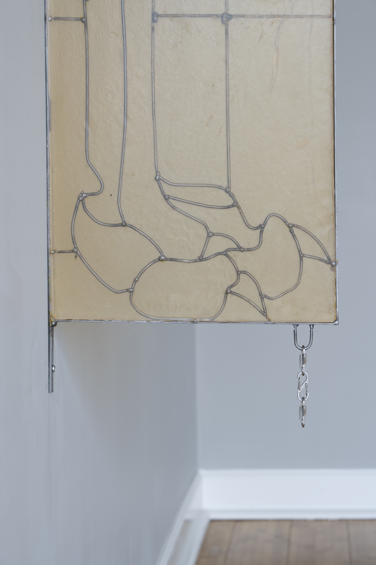 Carnal Instincts, carbon steel, soap, jasmine oil, snap hooks, Photography: Jesse Meredith