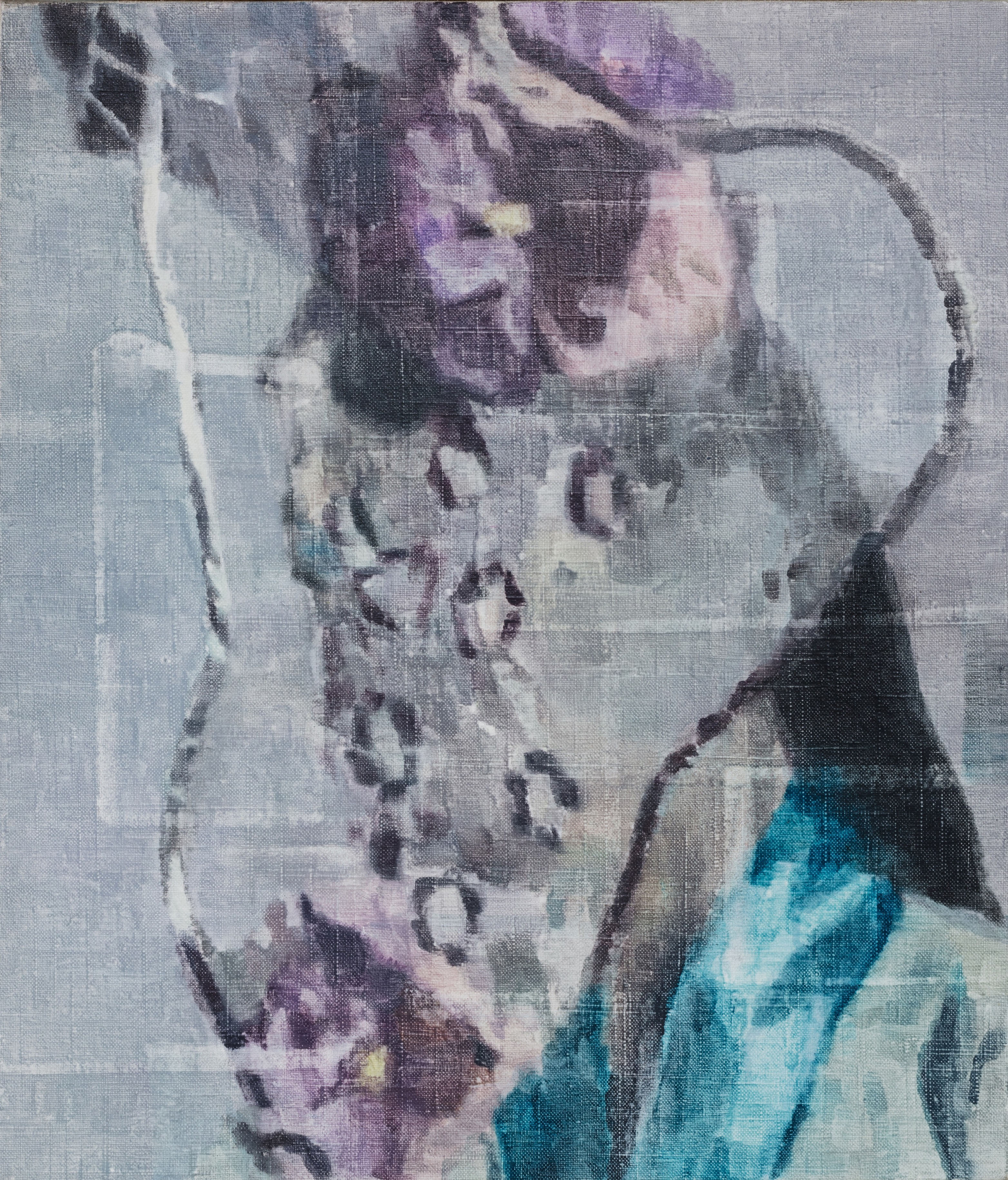 선녀/2018/리넨에 유채/53x45cm