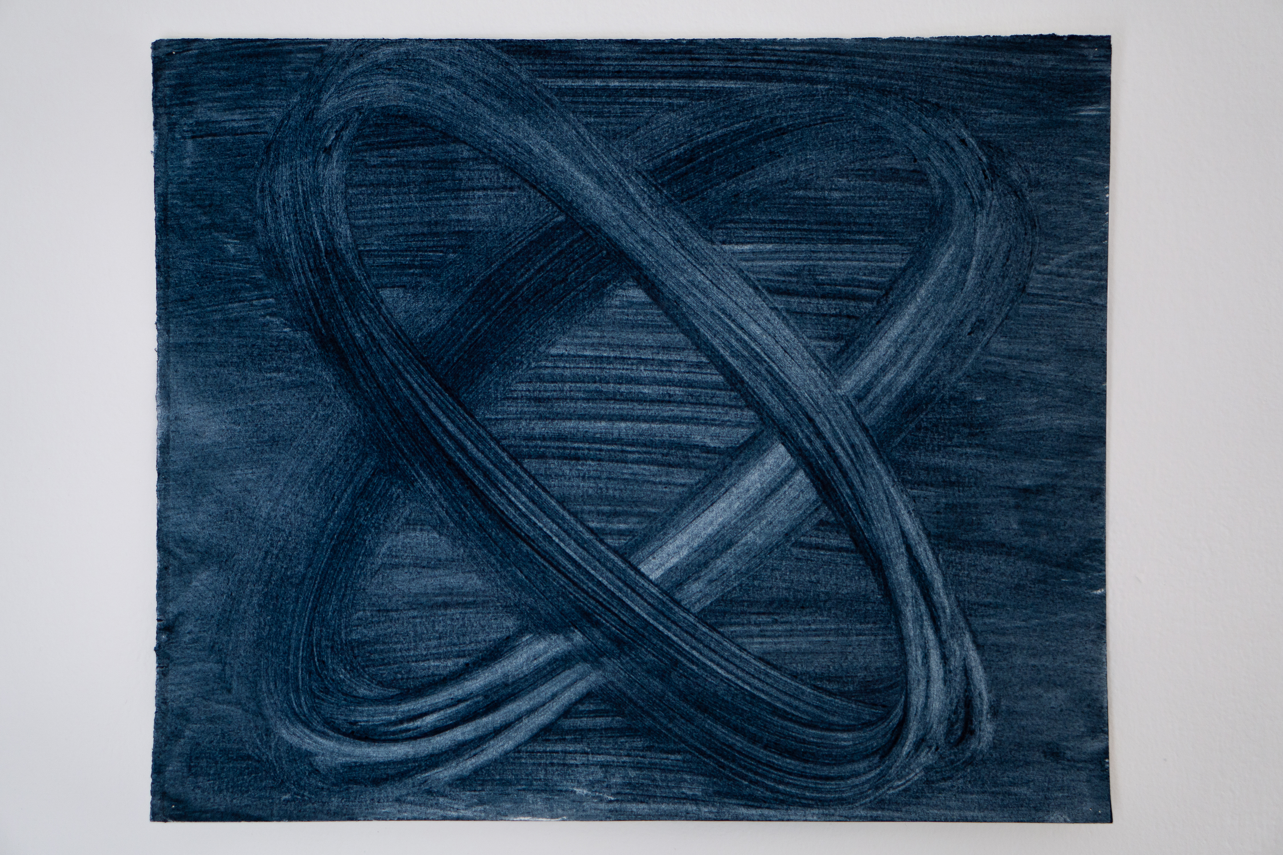 Untitled, 2023, PVA and Pigment on Paper, 35 x 43 cm.