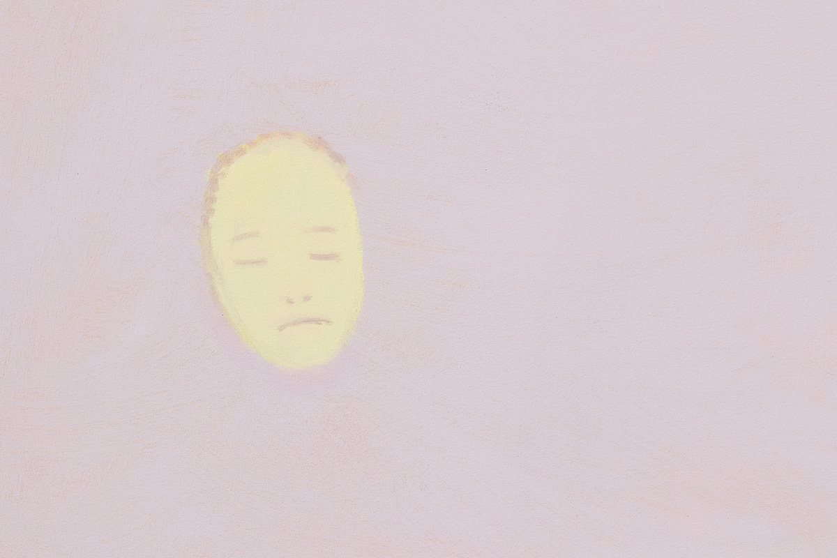 Gregory Olympio, Tournesol (2025) | Acrylic on canvas, 122 x 183 x 3.5 cm (detail)