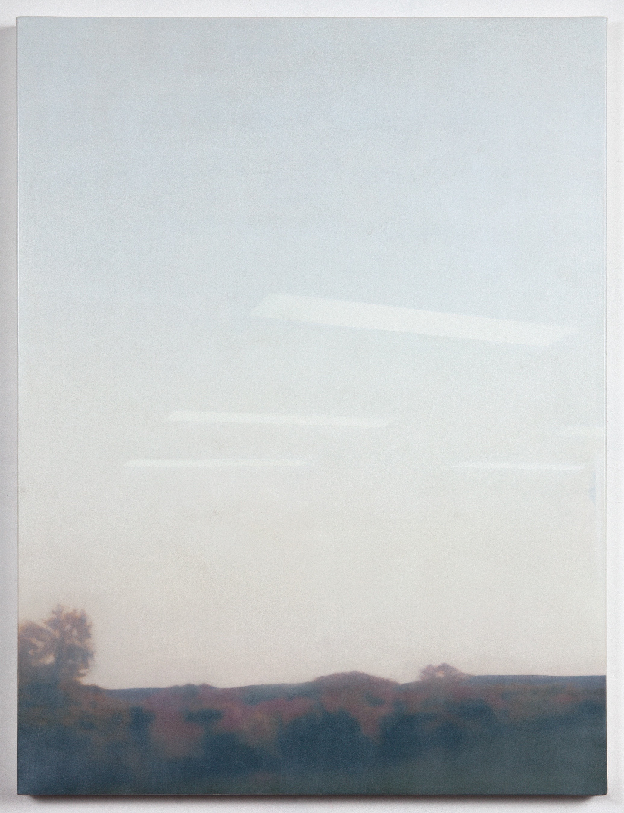 Window view (sunset), 2016oil on canvas, 30 x 44 in.
