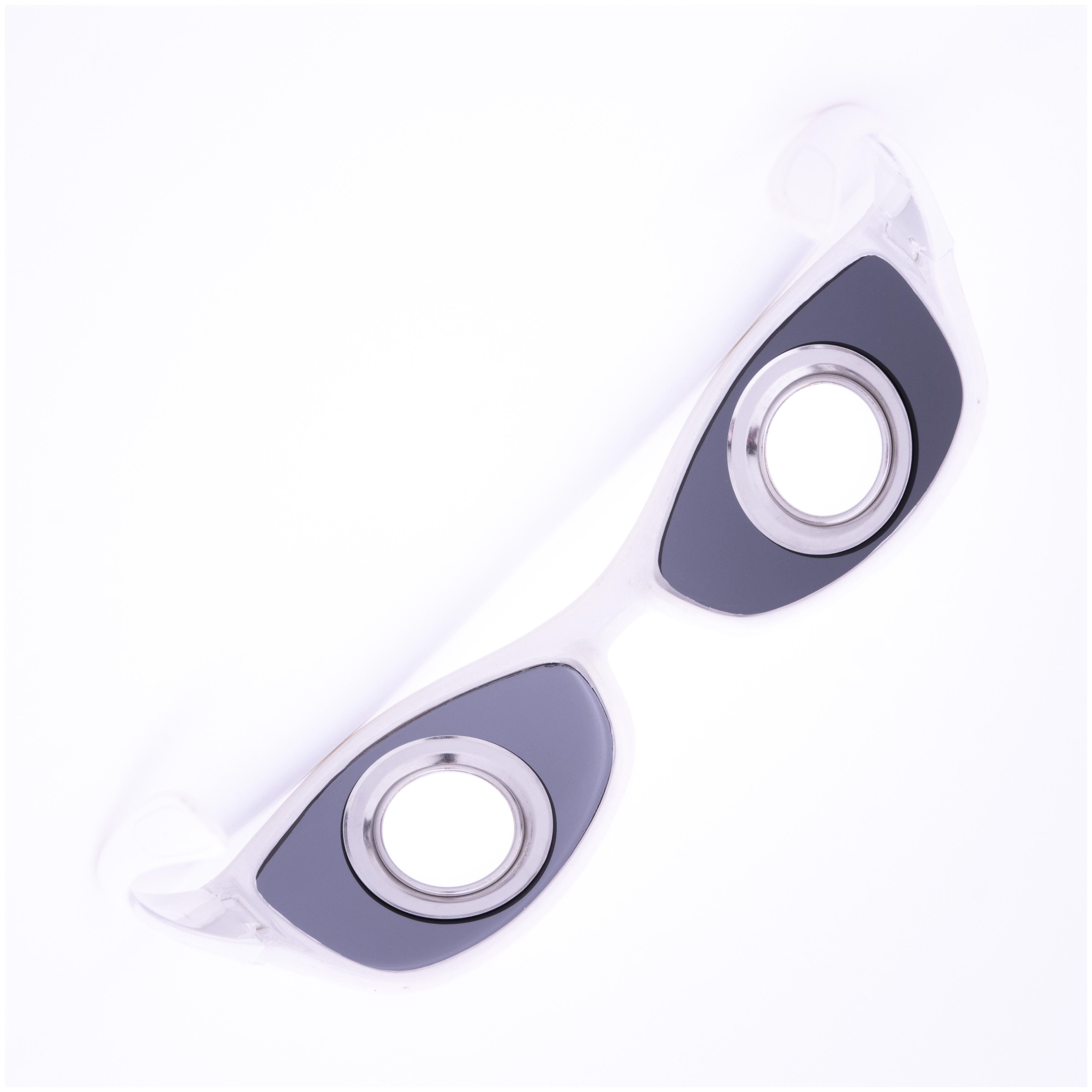 2040 Specs 01 (White)Sunglasses with grommets,hand engraved frame interior1 of 1