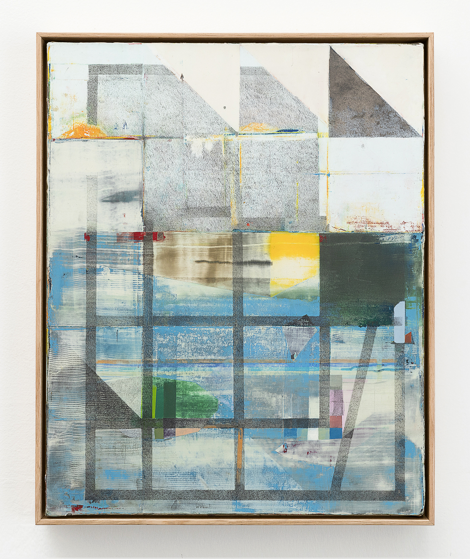 Over the Old Fence, 2021, oil, acrylic polymer and pencil on canvas, 52 x 42cm