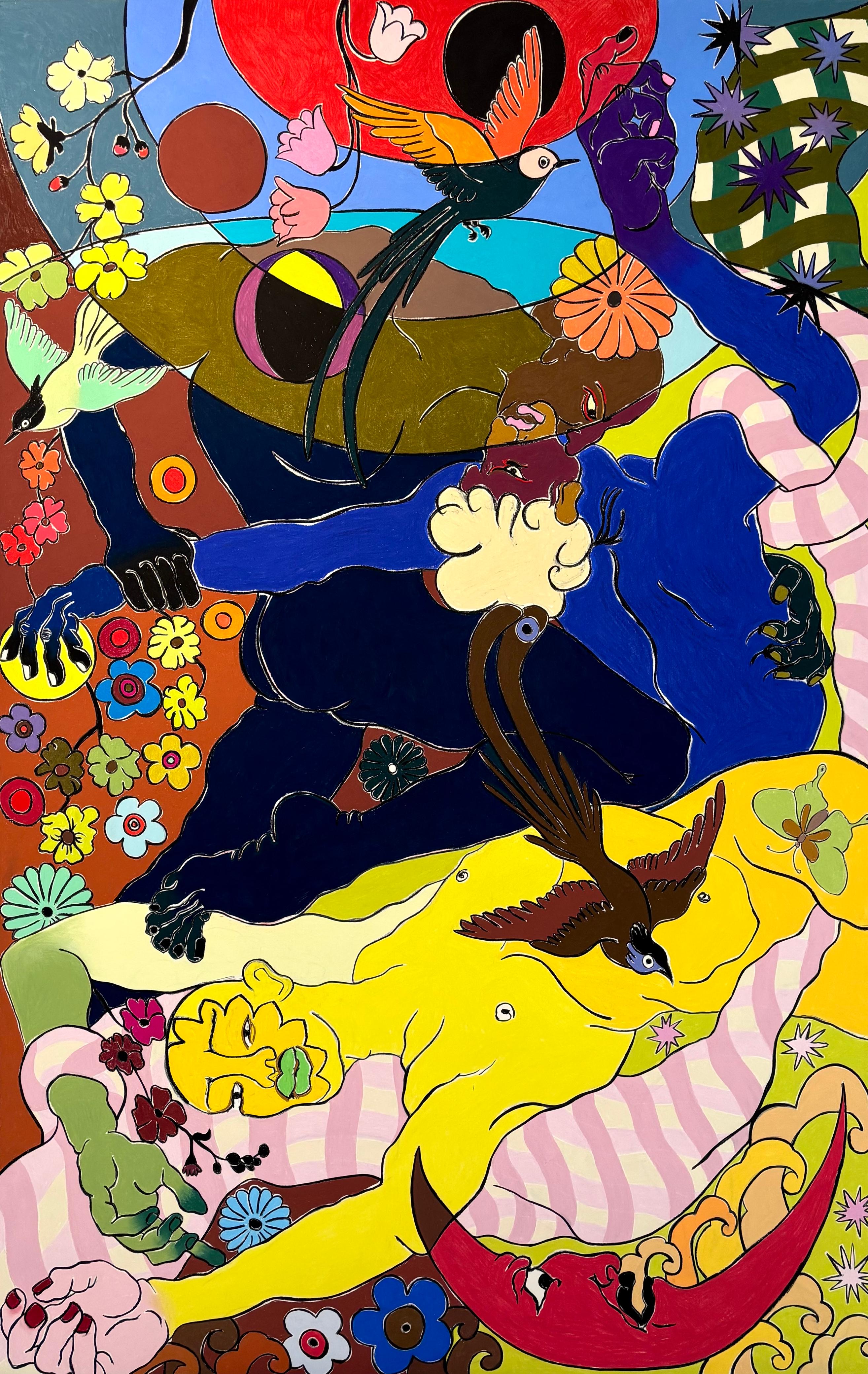 Sin t&iacute;tuloTiza pastel sobre papel montado en lienzo220 x 140 cm2026(No disponible)