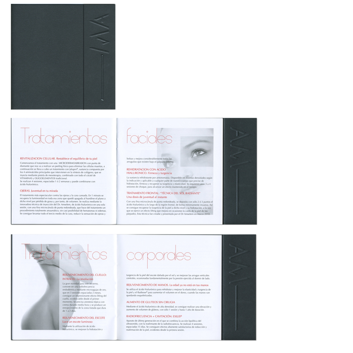 Folleto para 'Doctor Mois&eacute;s Amselem' Formato: 16 x 16 cms P&aacute;ginas: 16