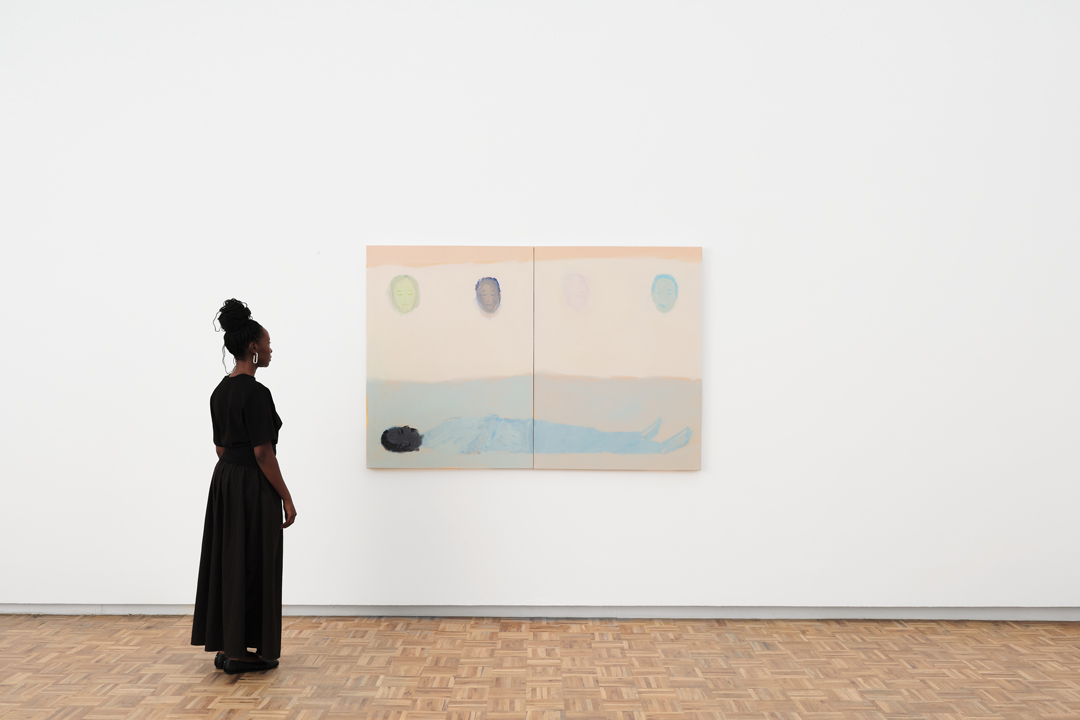 Gregory Olympio, Aledjo (2025) |  Acrylic on canvas, 122 x 183 x 3.5 cm