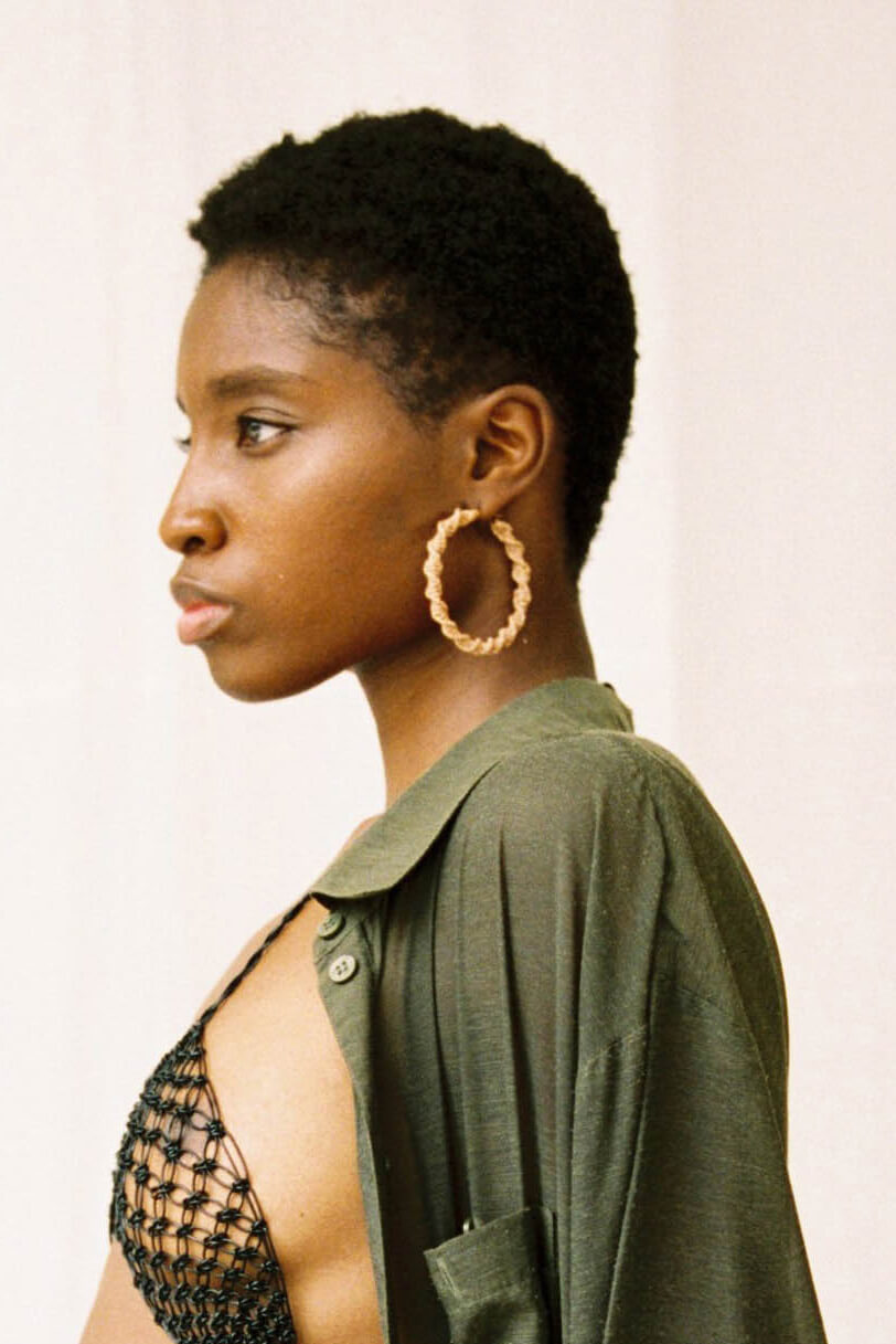 NOA MAXI-HOOPS [ crema ] €36