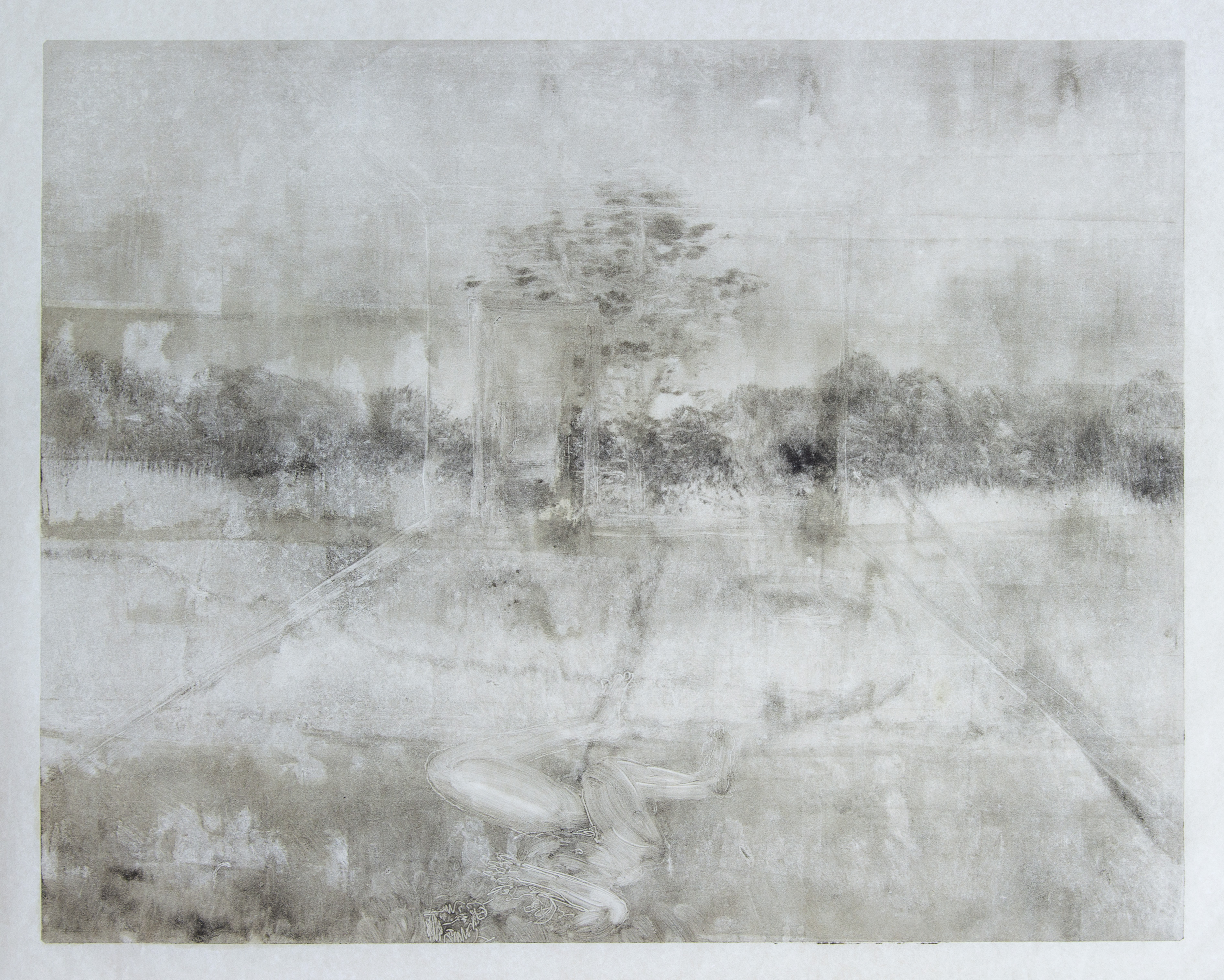 Untitled (Second state), monotype, 40x50 cm