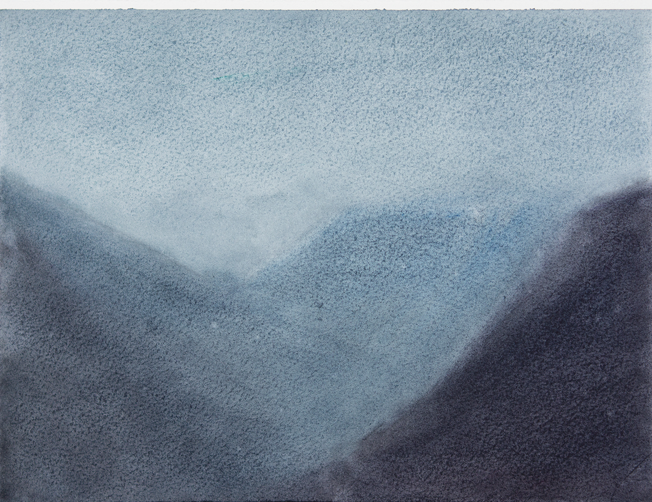 Vallée, soir (VI)watercolour on paper18 x 24 cm, 2022  