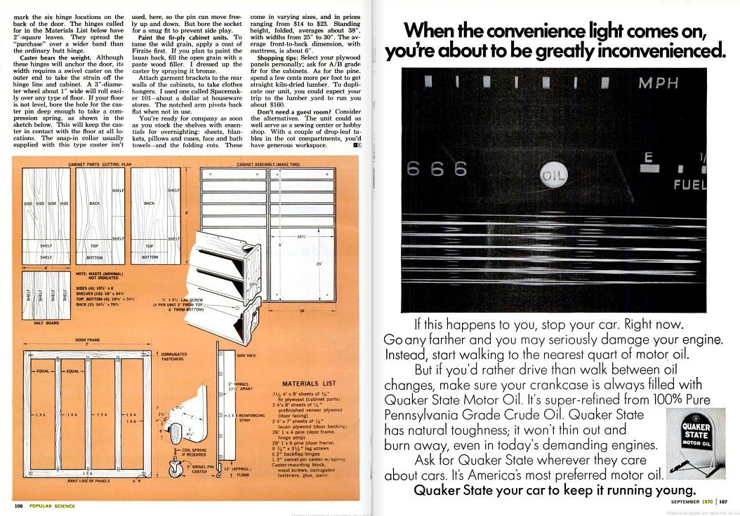 Ken Isaacs, "How to build the Microdorm" in Popular Science, Mars 1969