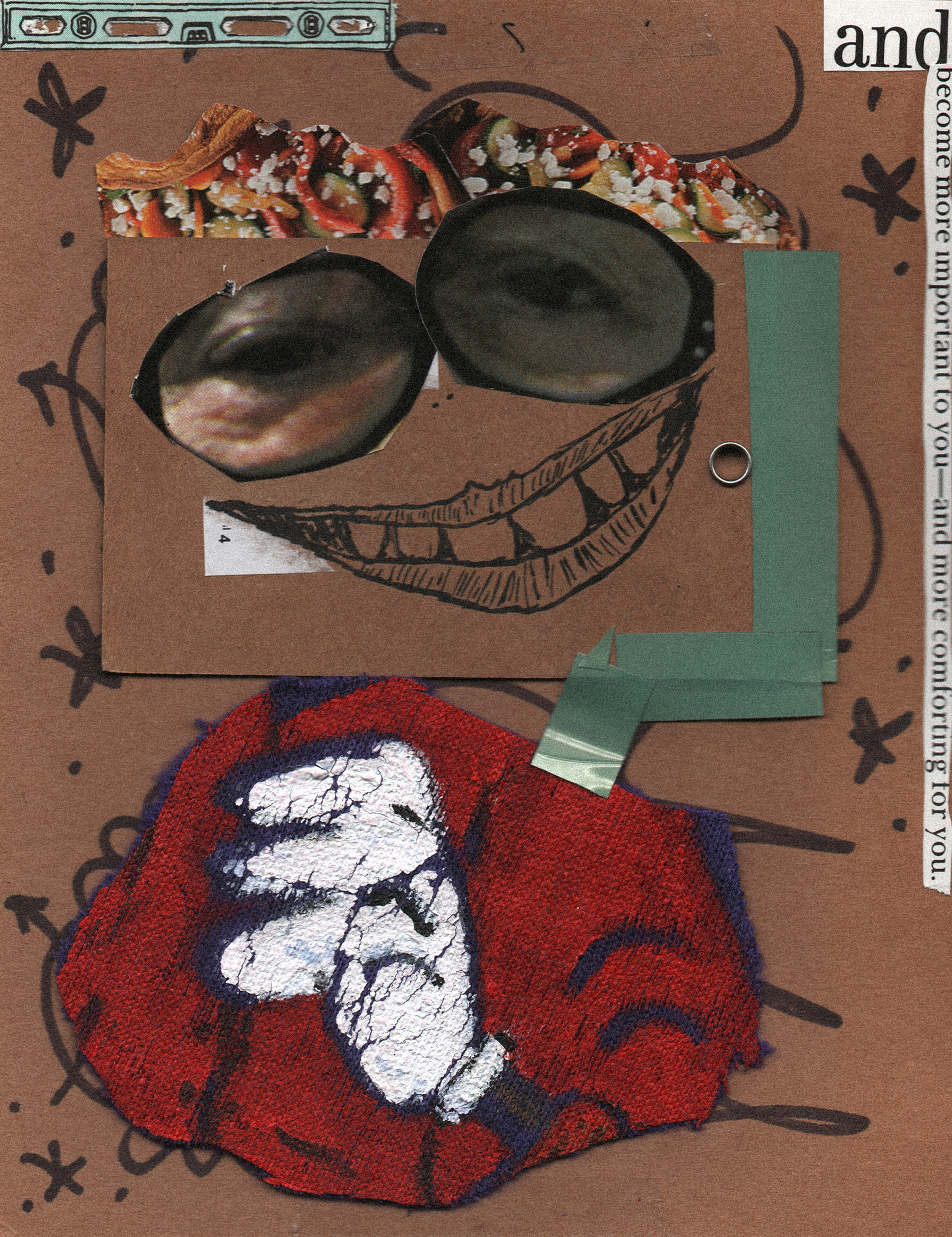 SO-CALLED, collage & mixed media, 2024