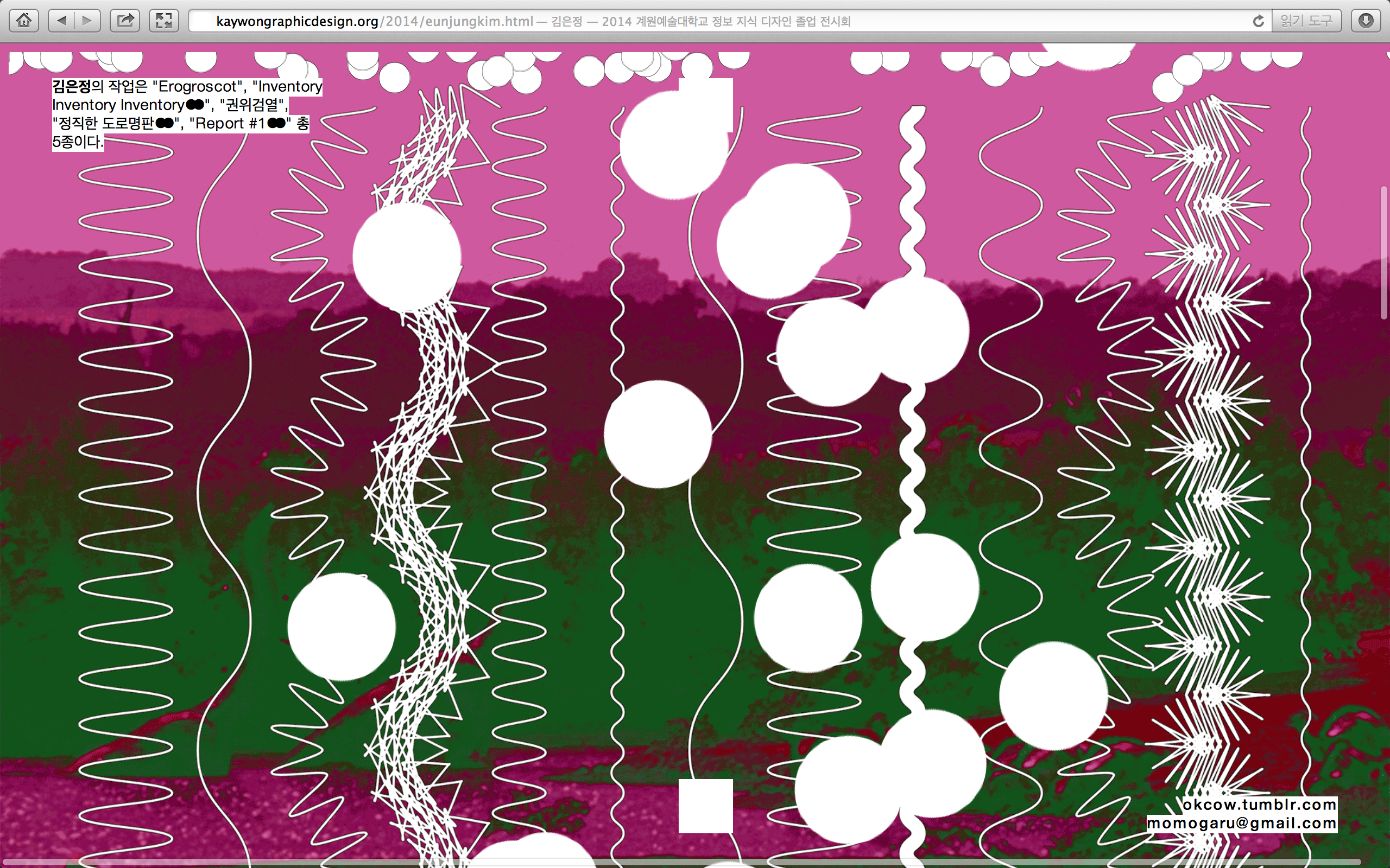 WEBSITE  Information, Knowledge and Design (Graduation Exhibition)