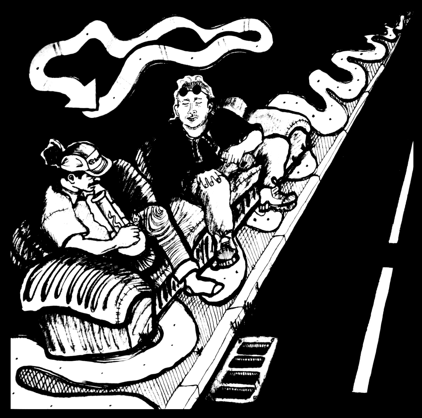 Single artwork for "Oigame Compai" by Nasty Nesto and the Sadbois