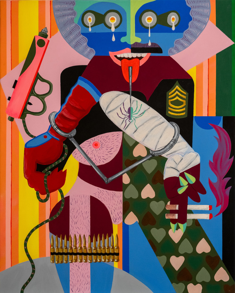 Timothy Siciliano, 'Compliant with Regulations (Maneuver)', 2024, Acrylic, flashe and Kremer Pigments on canvas, 24 x 30 in.