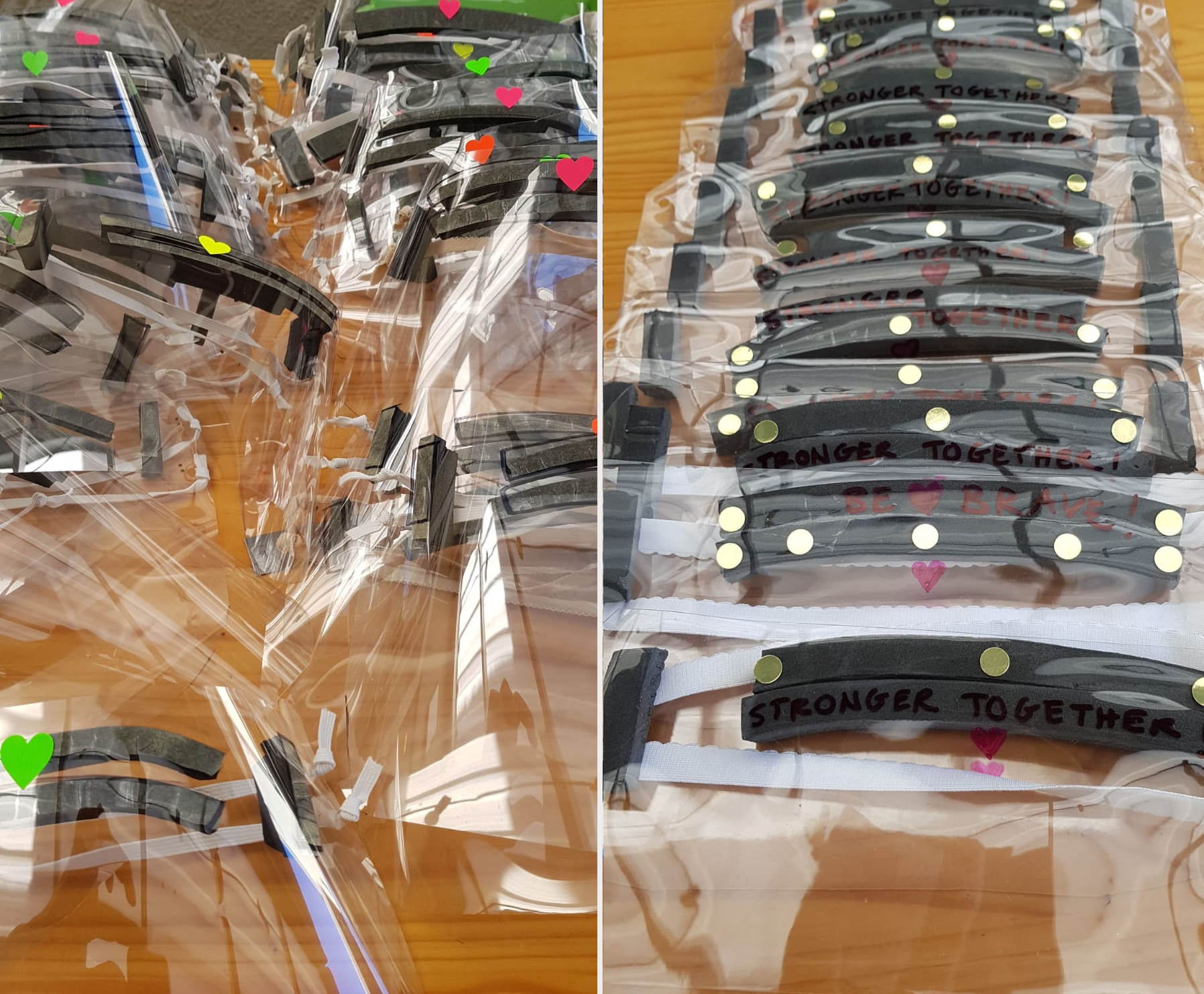 09.04.2020 The visor-making group constructed a total of 70 face shields for the Red Cross Children’s Hospital and 30 for the Helderberg Hospice. Special thanks to fellow Seaboard resident Trevor Laughton who last weekend opened his hardware store Laughtons to donate 10 rolls of foam tape.
