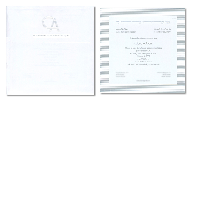 Dise&ntilde;o Invitaci&oacute;n para Boda