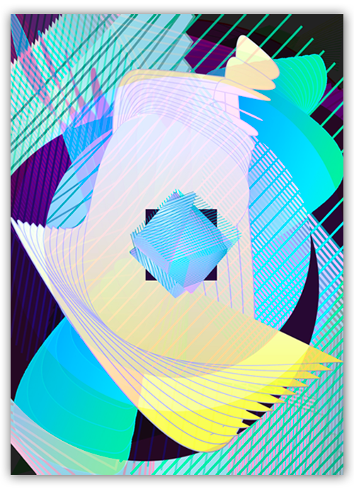 Bck, from the series Lines. Digital, 2021