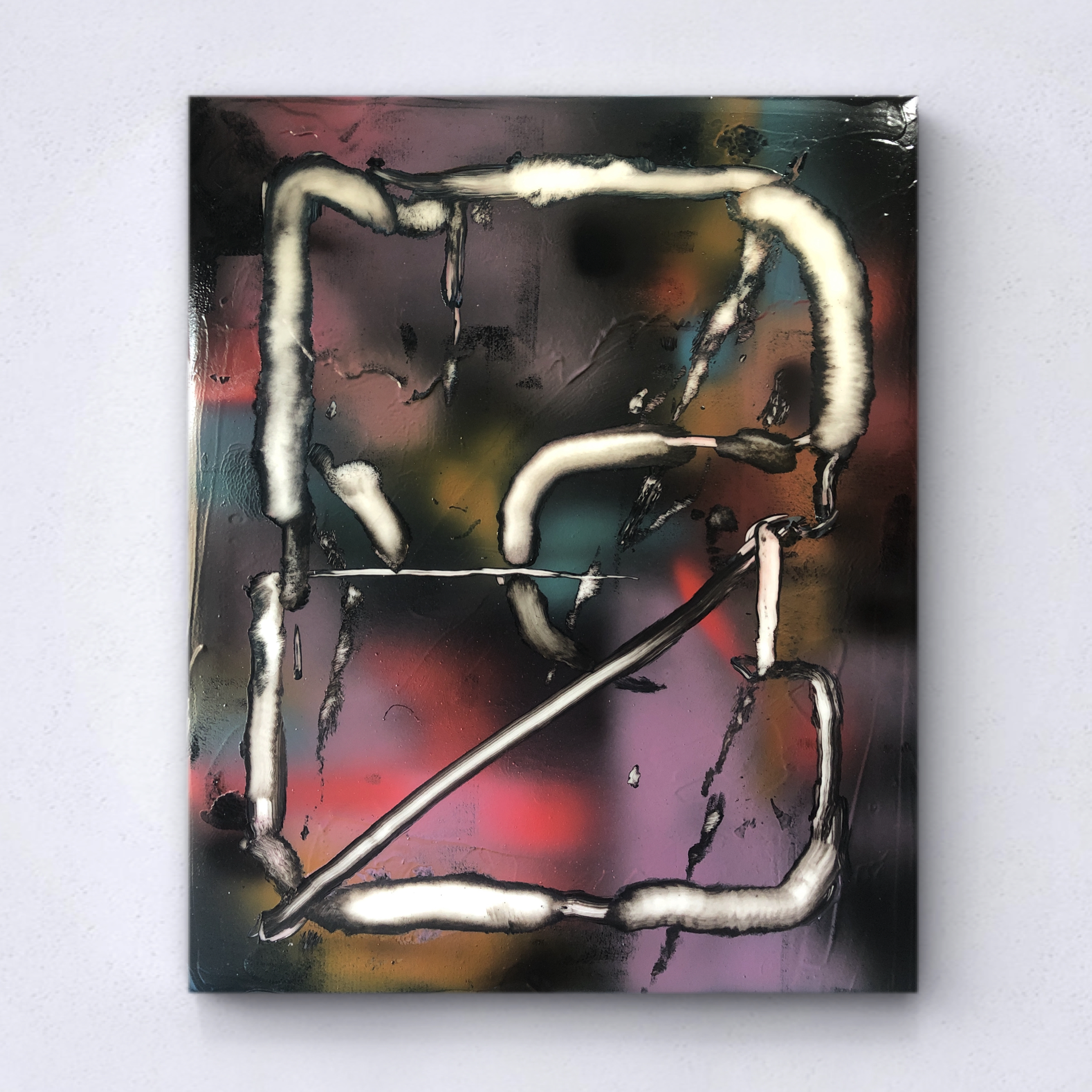 Cloud circuit (VI) Oil on canvas 57,5 x 45,5 cm, 2023