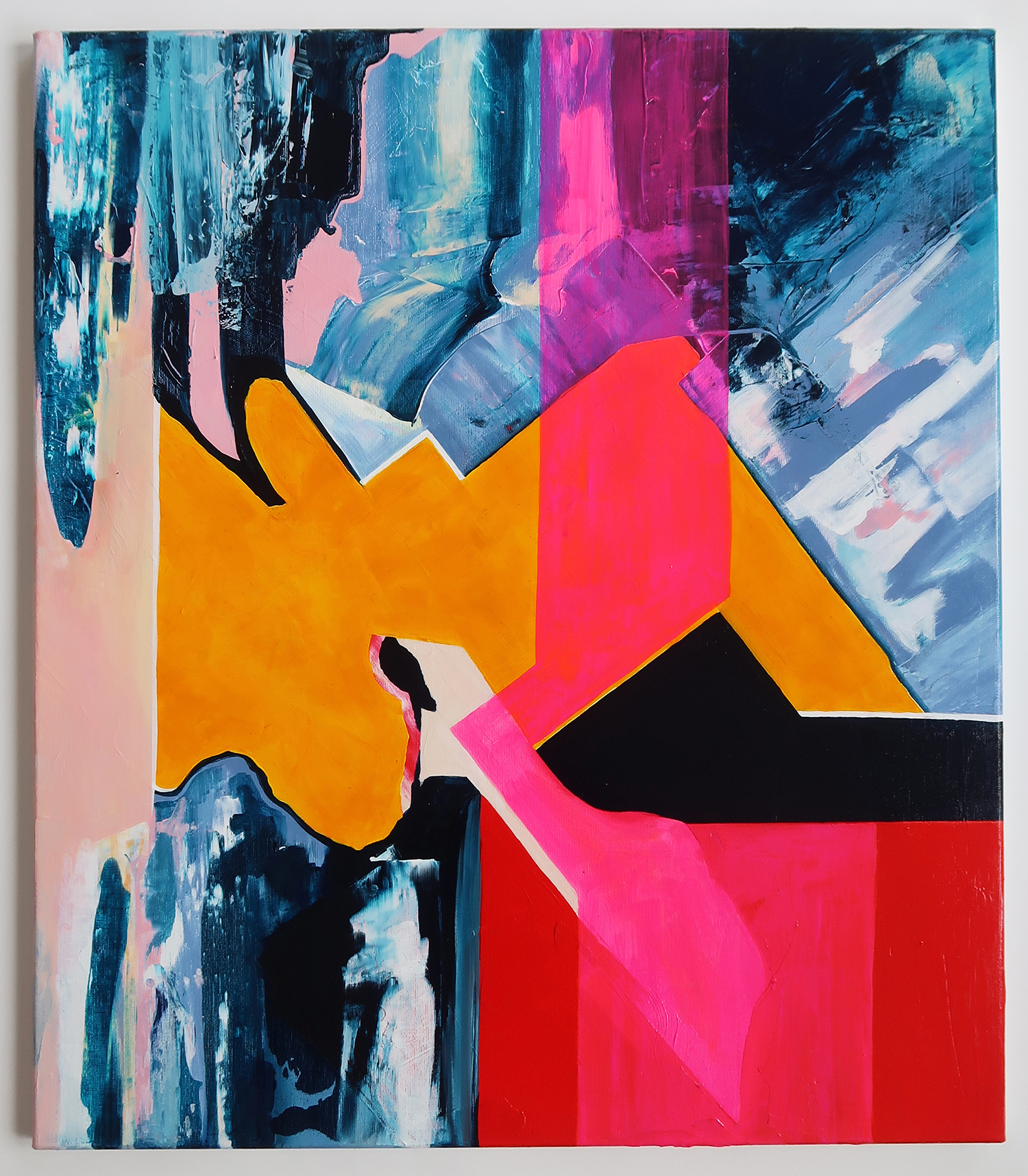 Untitled 499, 2018, Acrylic on canvas, 75x65cm