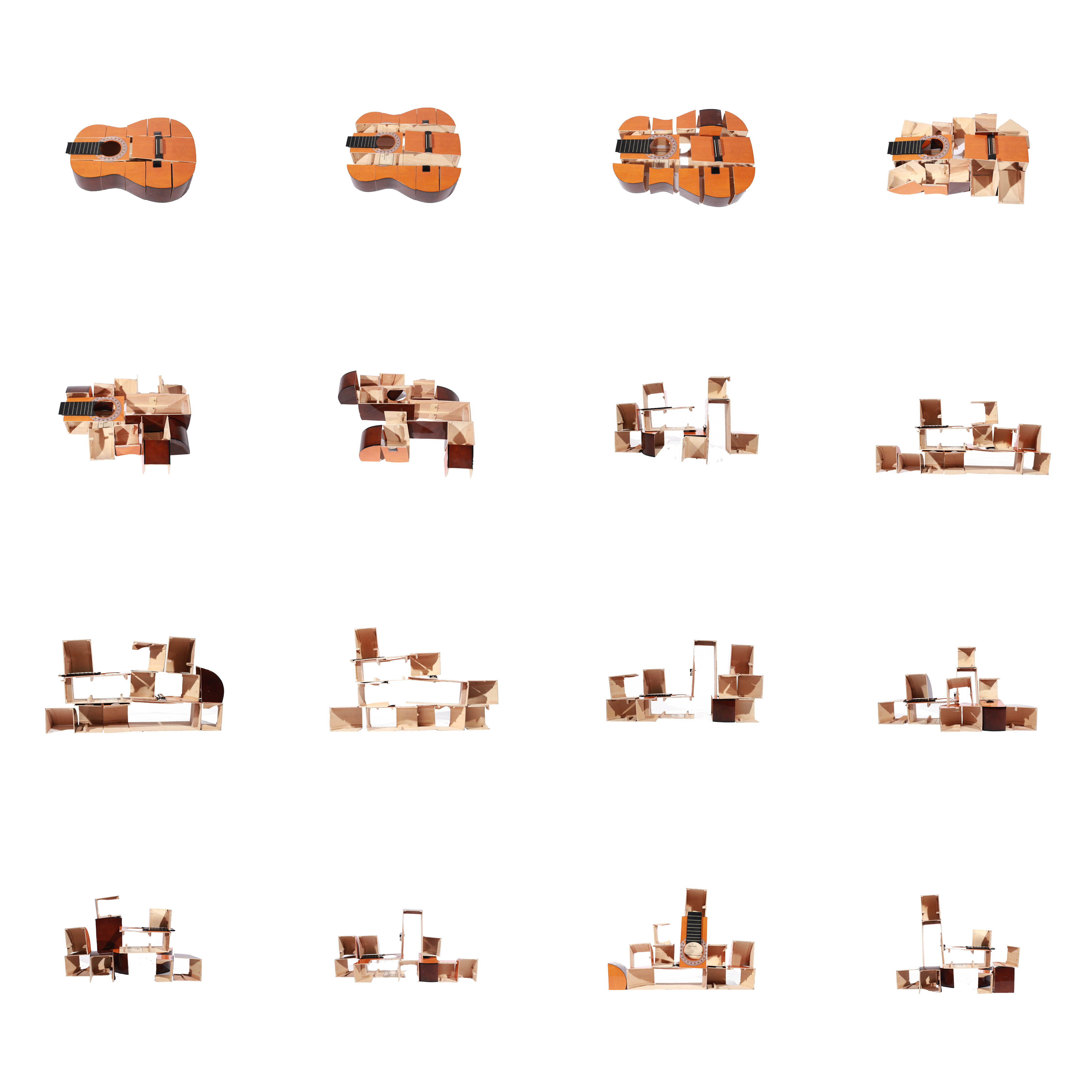 Finding architectural spaces in an acoustic guitar