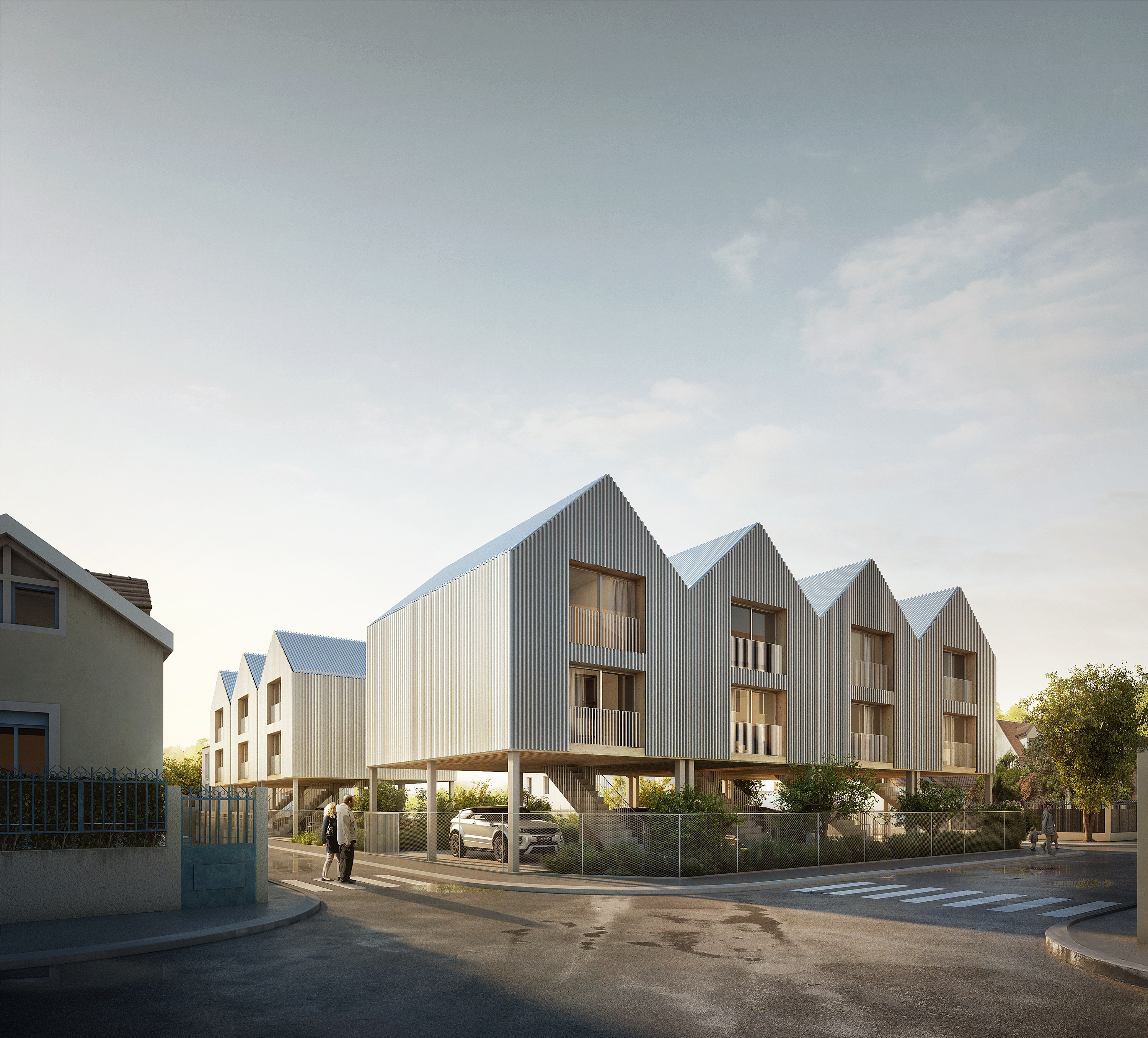 7 maisons individuelles, Vitry-sur-Seine | Vue d’ensemble du projet