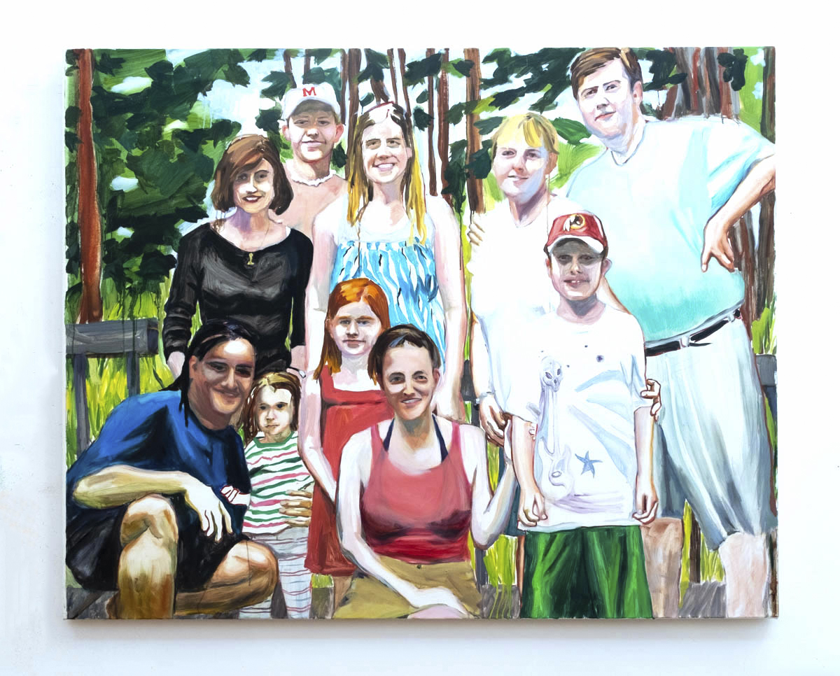 Family photo, oil on linen, 48 x 60 inches, 2019