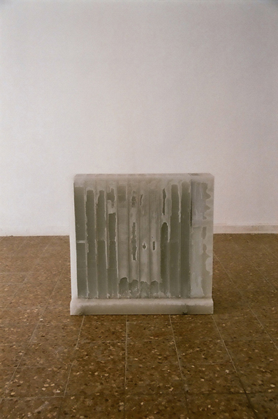 Untitled, 2009, 77 H x 65 W x 15 D (cm), radiator, wax