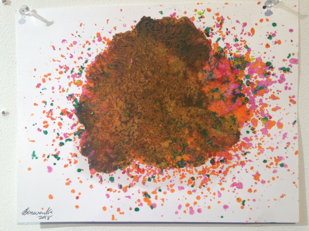 encaustic on paper, 11"x8.5", 2018