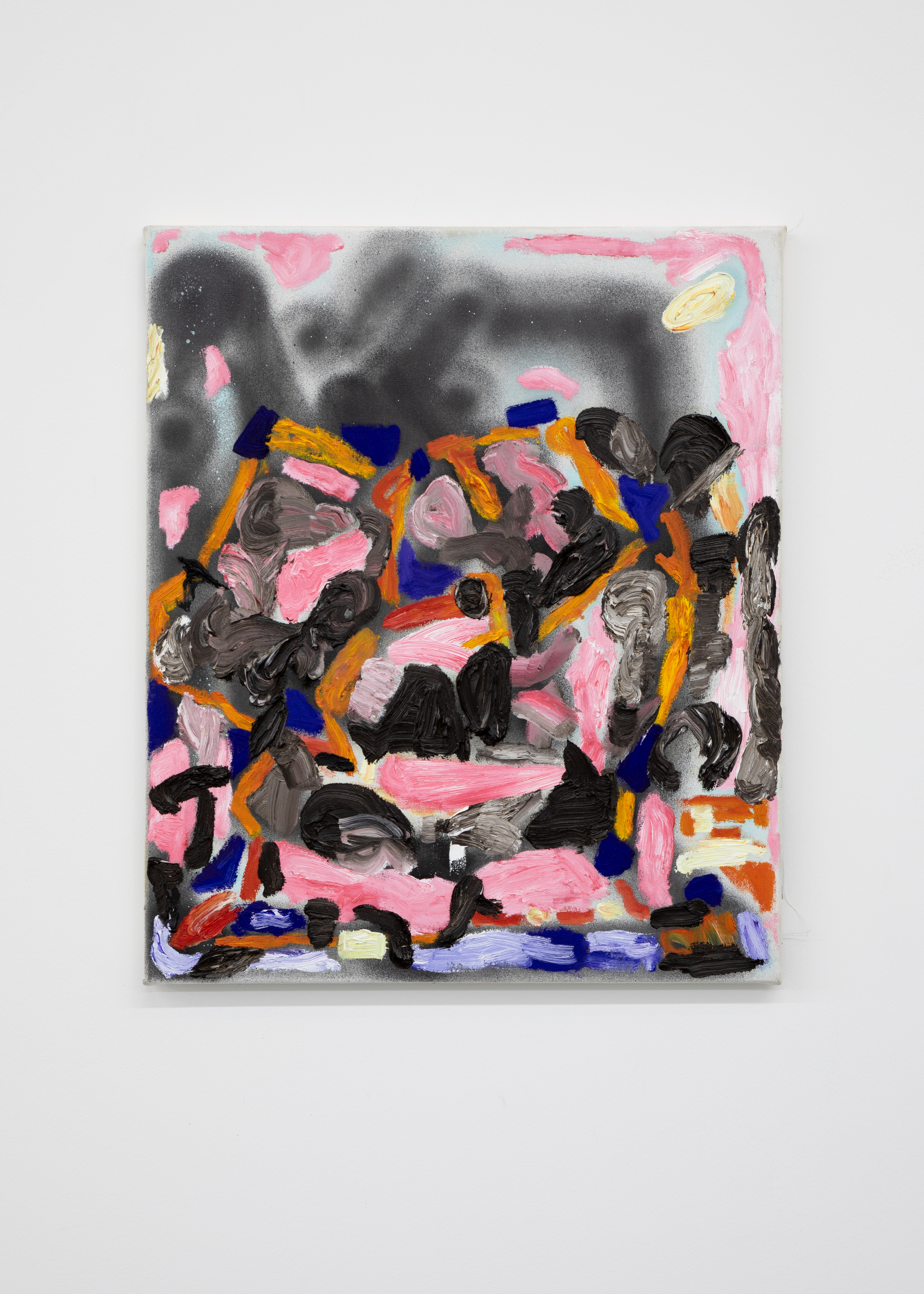 Rufus Michielsen: 'Pile', 2025. Acrylic and oil on canvas, 50 x 60 cm