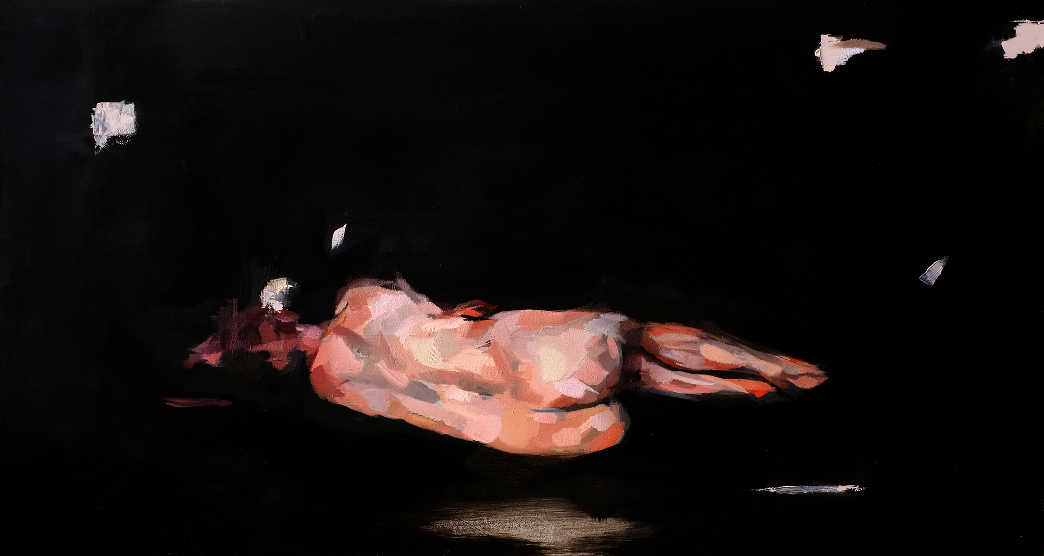 All Years Are Bad, Oil on Panel, 16 x 30 in