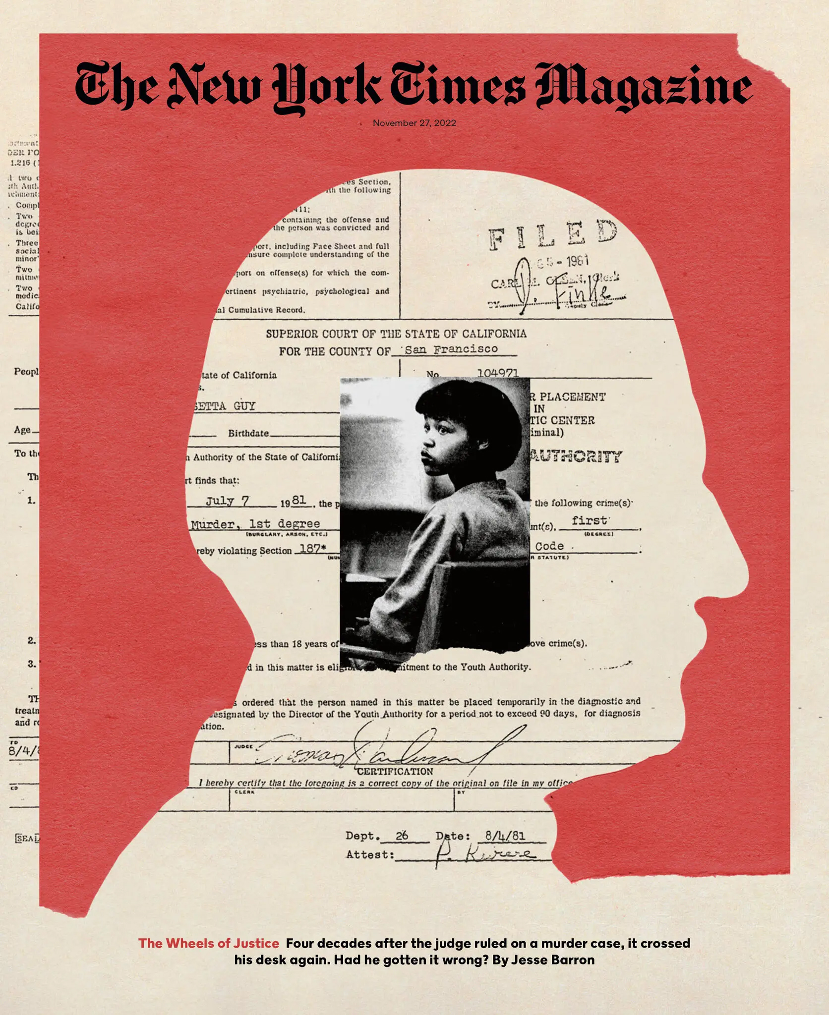 NYT Magazine: The Wheels Of Justice AD: Victoria Escobar