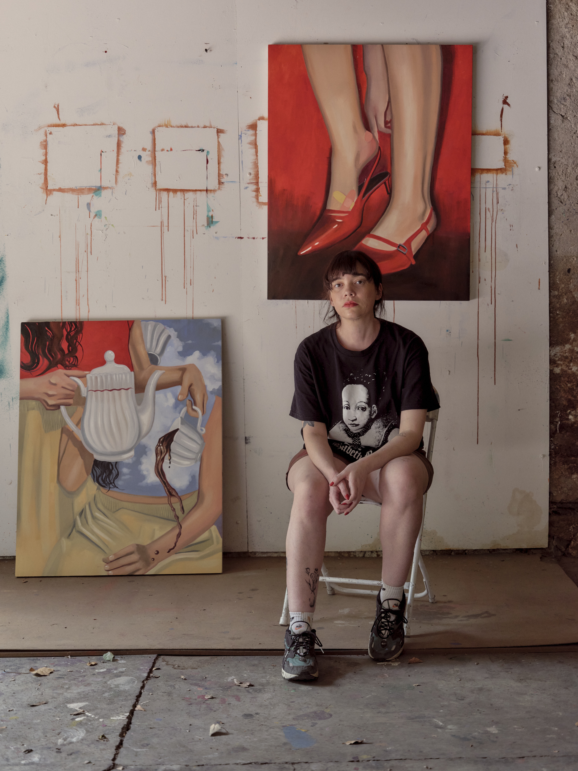 Monica in the studio at JO-HS, Mexico City. Photo: Sergio López