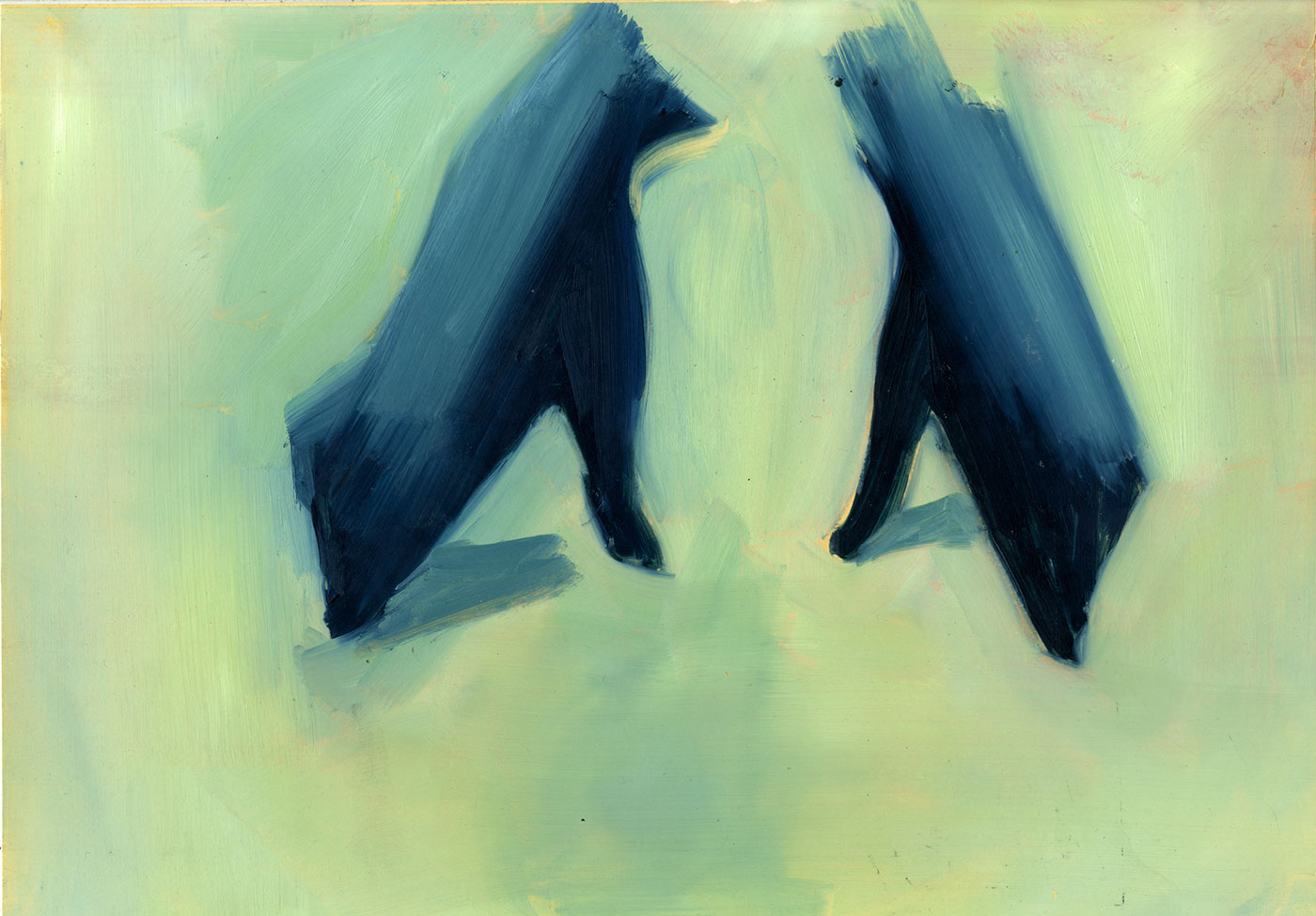 Untitled Oil on paper 30x40 cm 2010, Photographed by Shay Halevi