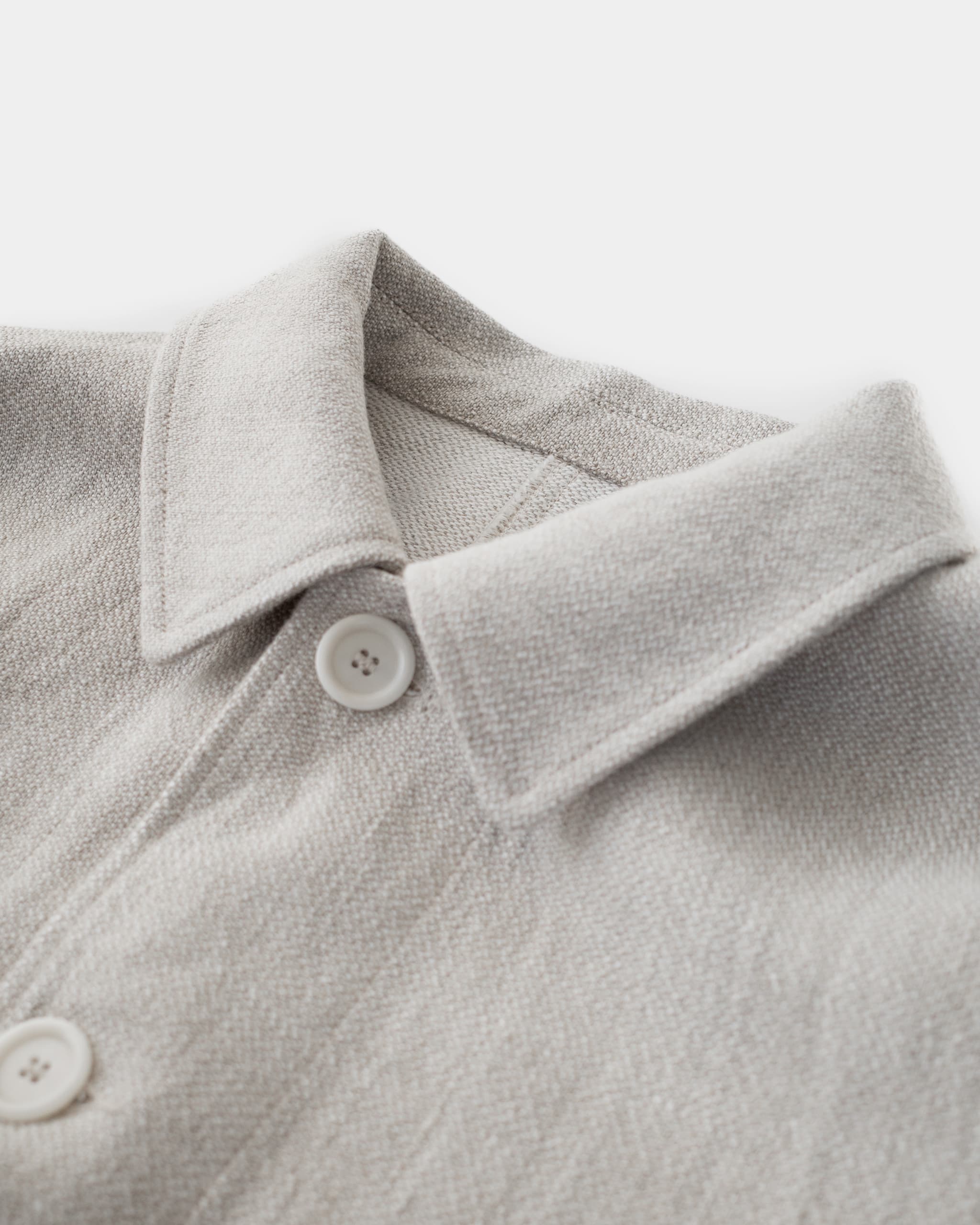 Replica Jacket - Oatmeal Heavyweight Linen - James Coward