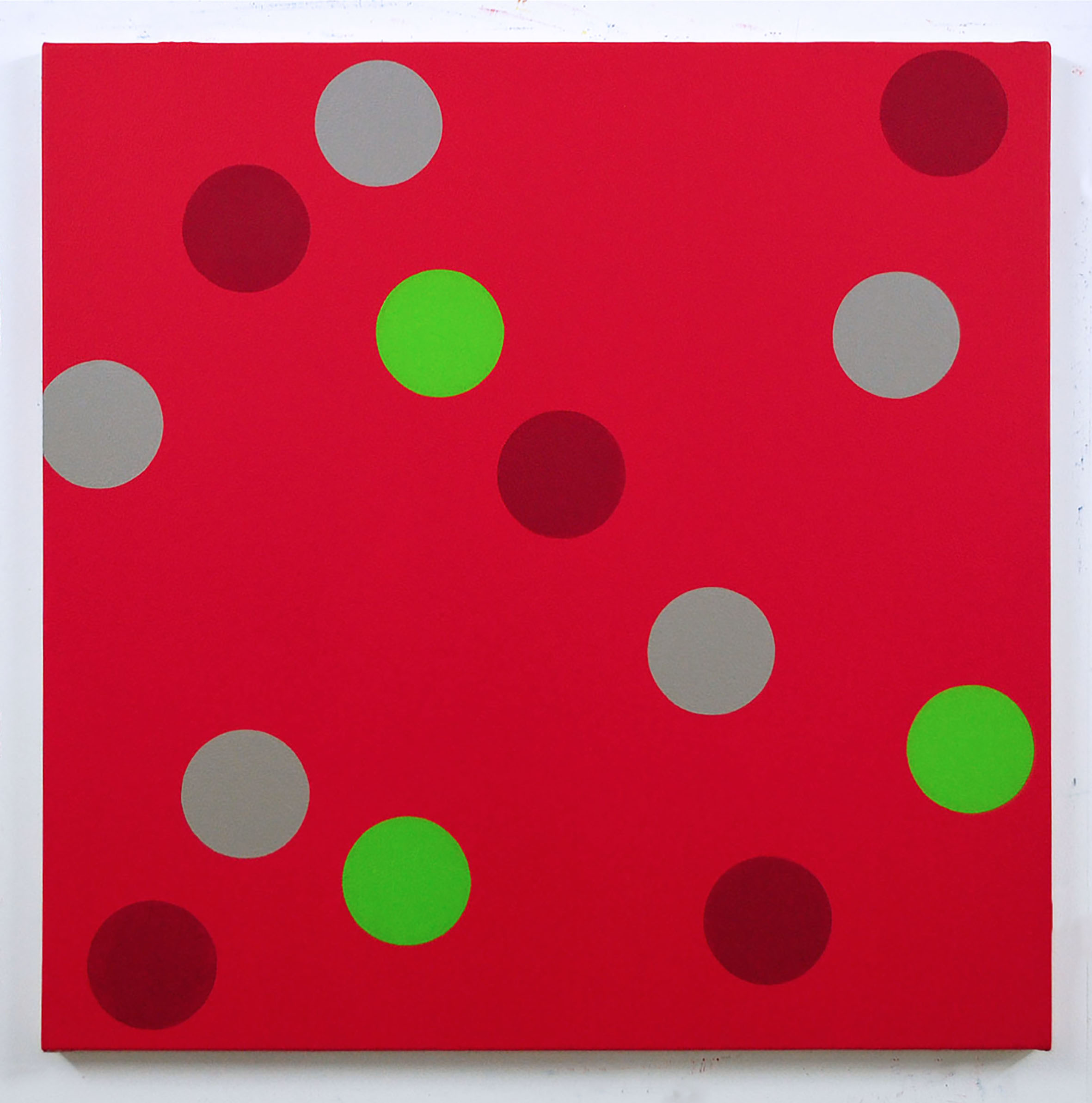 Circlus VIII 61cm x 61cm oil and acrylic on canvas 2015