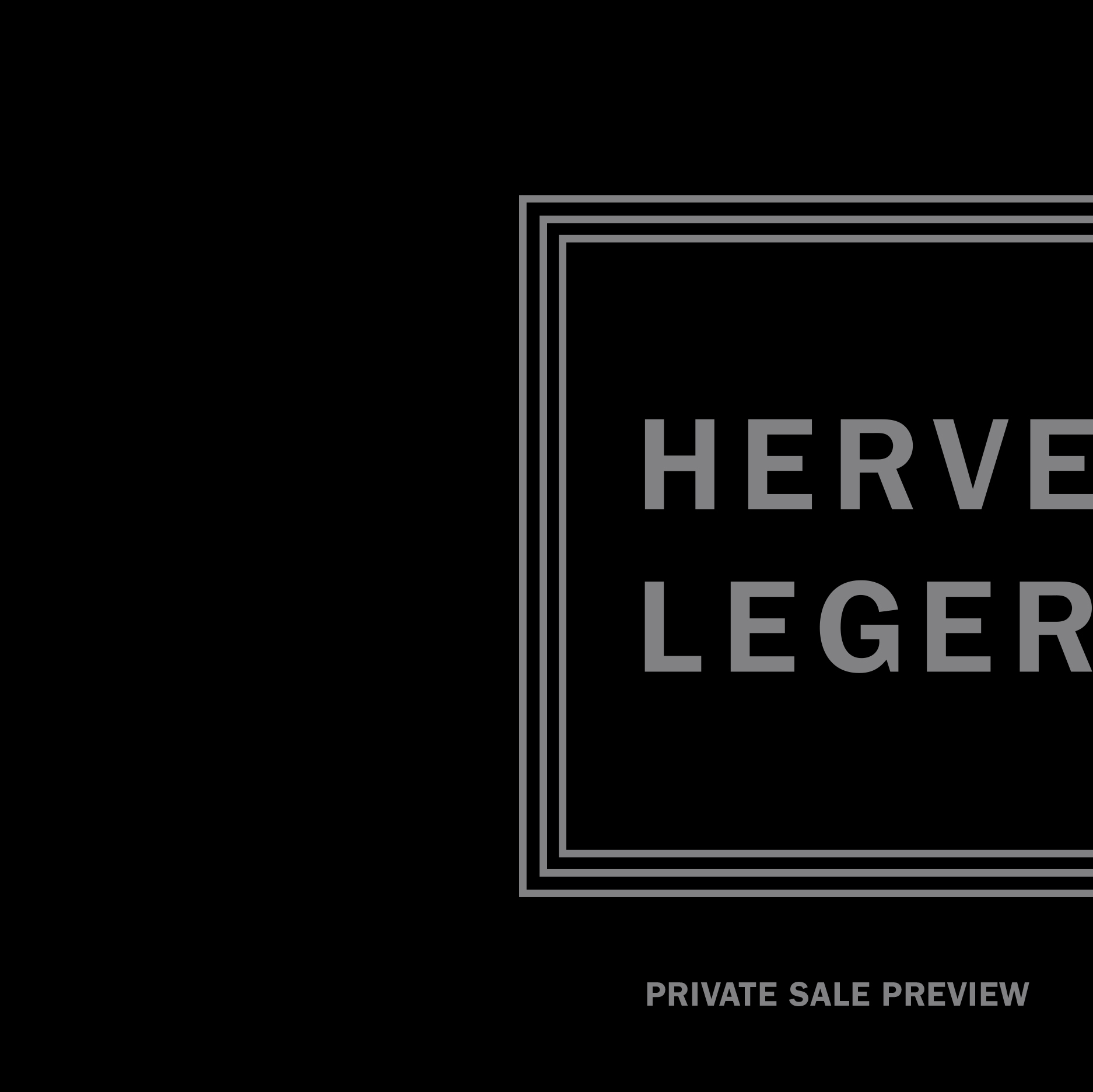 INVITATION / HERVÉ LÉGER PRIVATE SALE