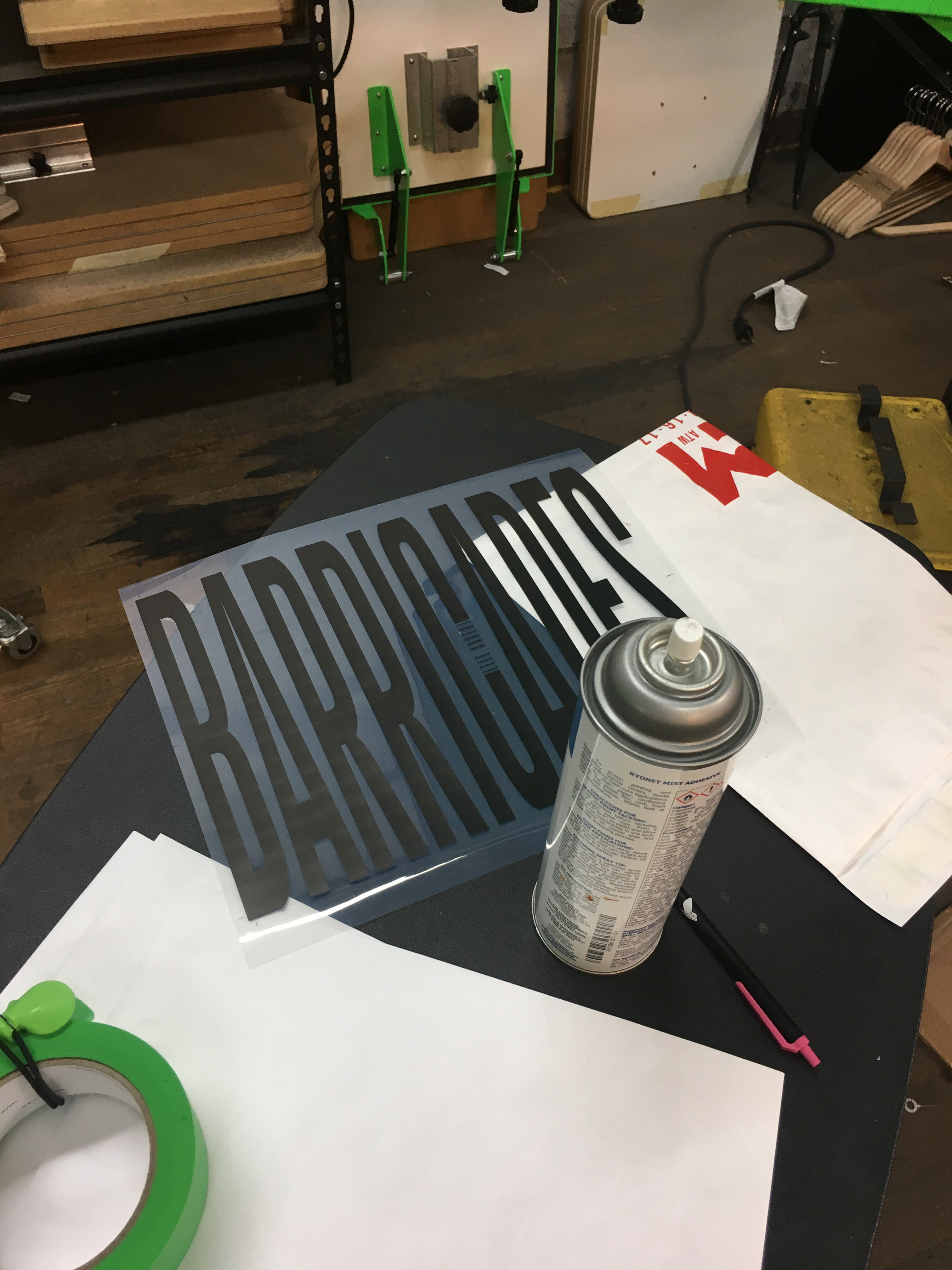 Silkscreen Negative