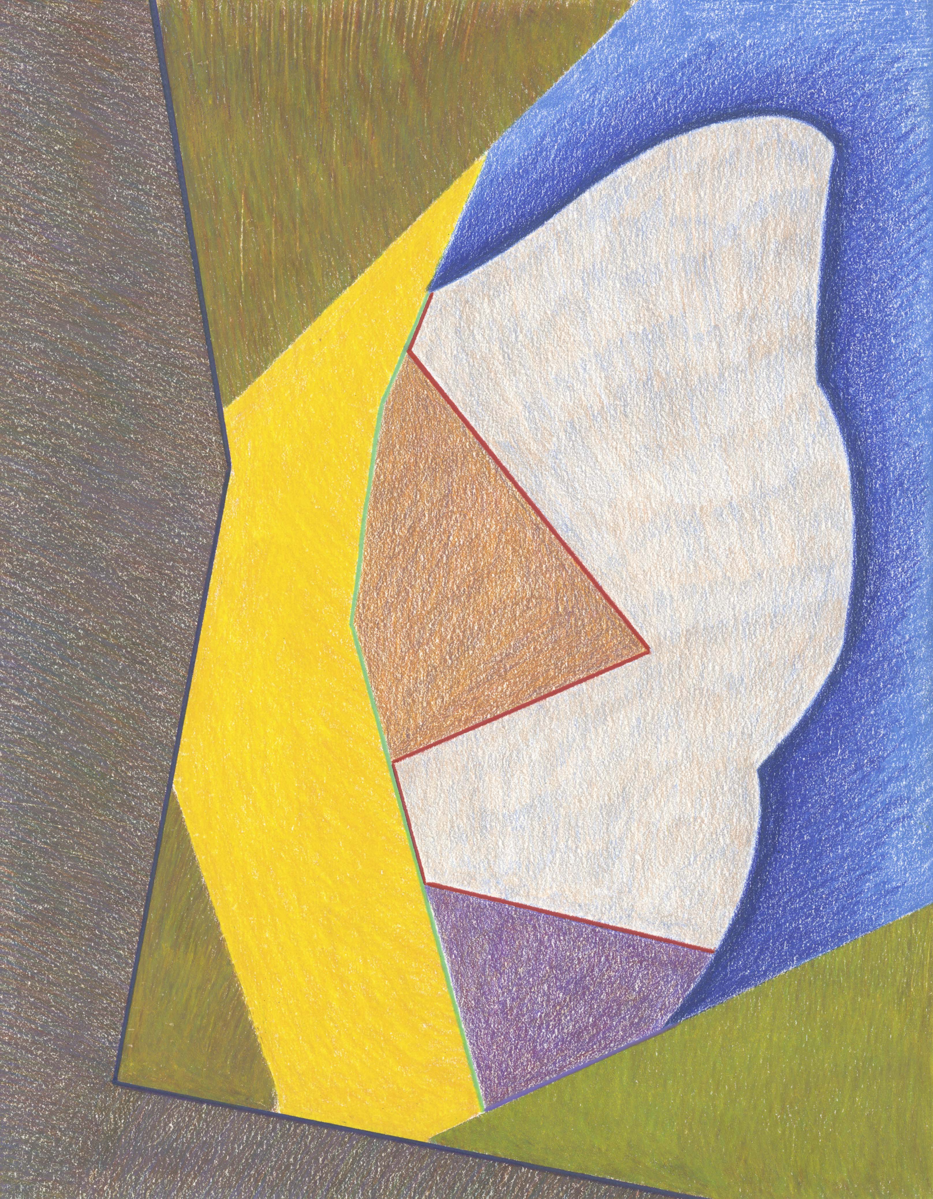 Gateway, 2019, colored pencil and graphite on paper, 14 × 11". 