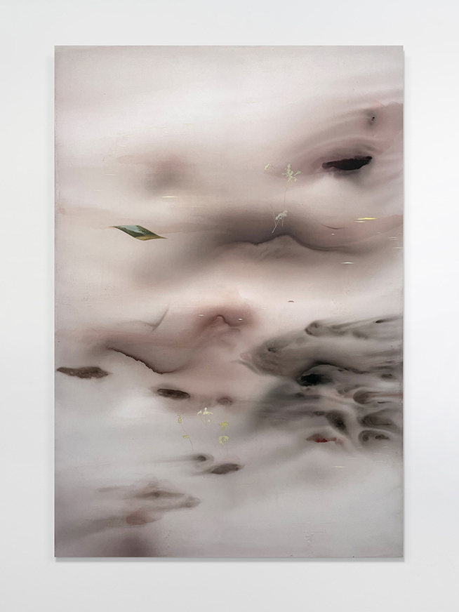 Fucking RomanceOil and acrylic on nylon, 190x130 cm, 2024