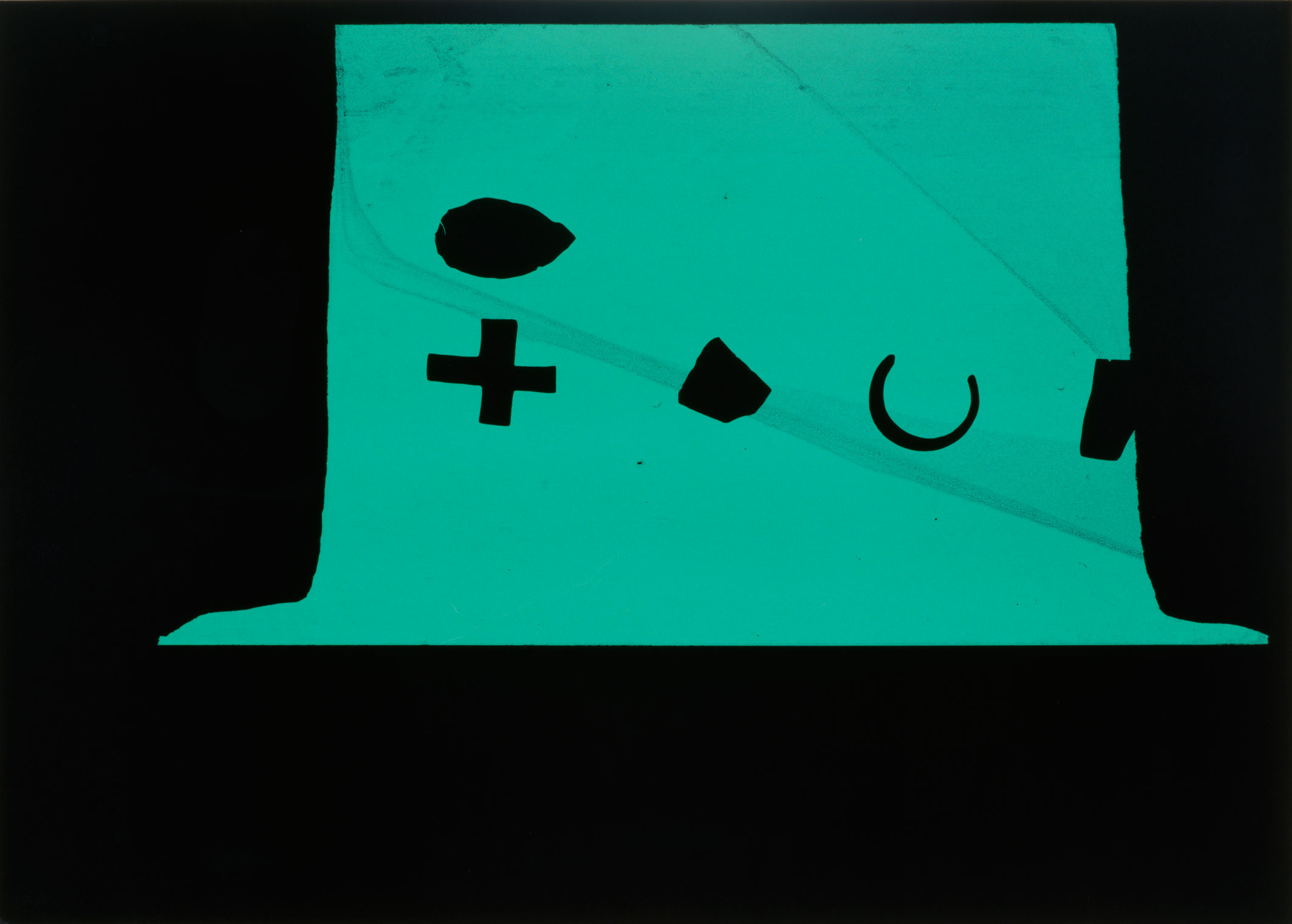 Untitled, 2010, Silkscreen (gouache) on gloss paper, 61 x 86 cm