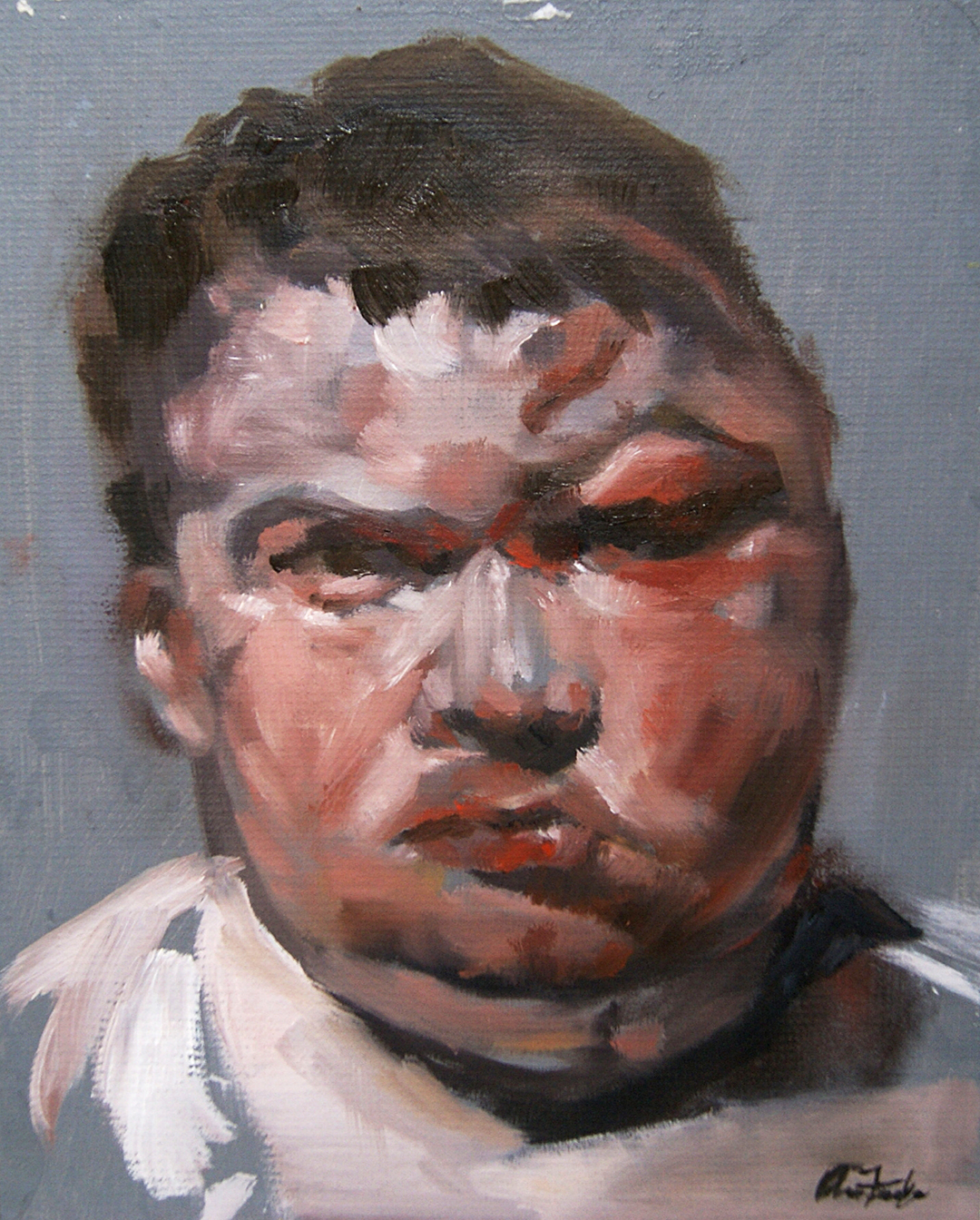 Actinomycosis, Oil on Paper, 8 x 10 in