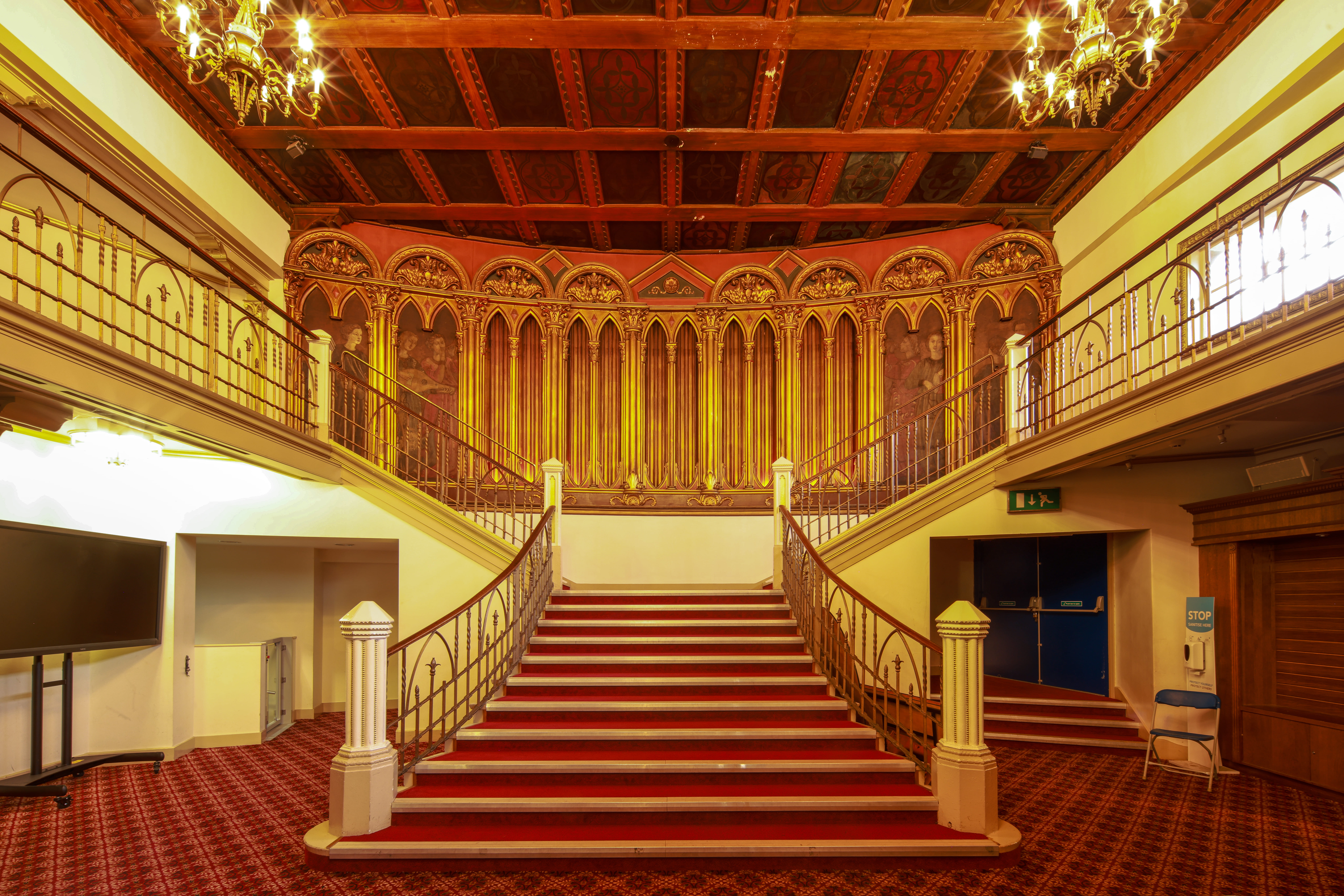Interior Christ Faith Tabernacle Cathedral, Former Granada Cinema, 1937, Woolwich, London. Photo credit: Sirj Photography