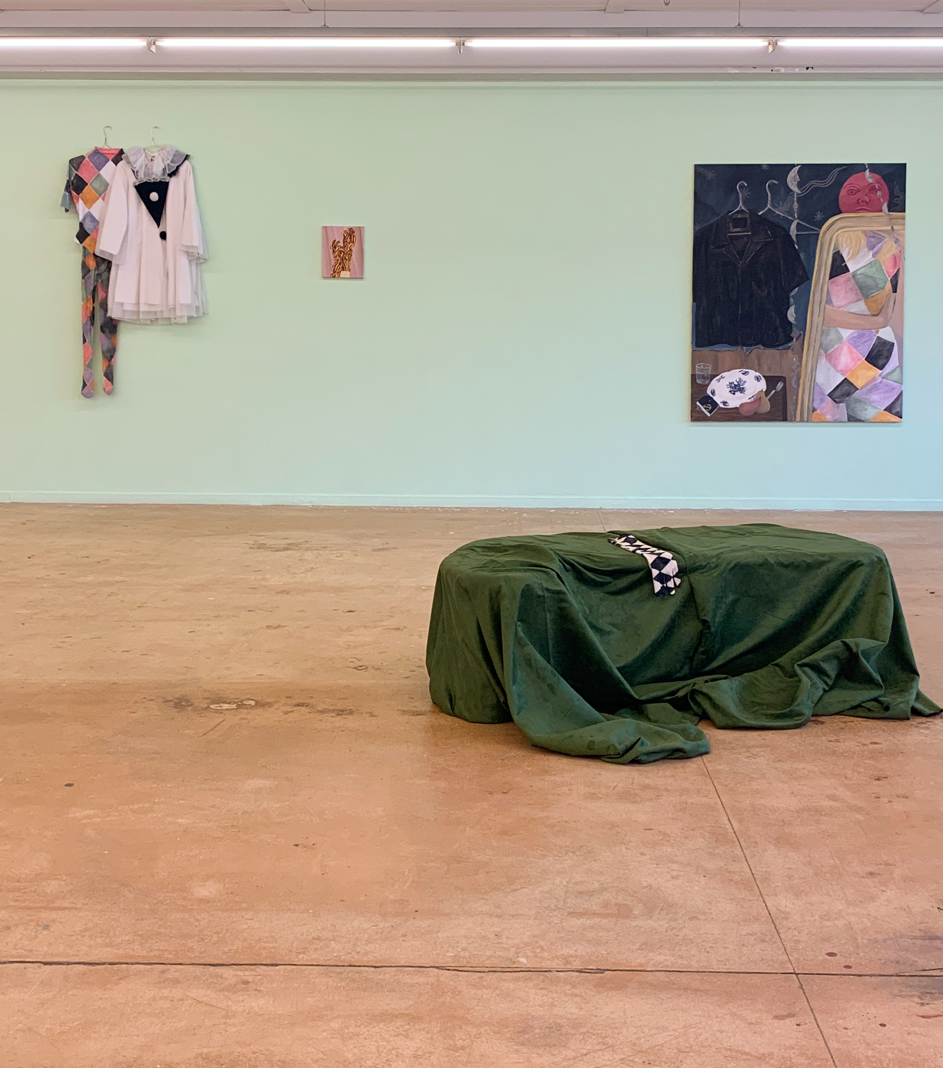 Body Double, Installation and acrylic on canvas, 2020, ECAL,