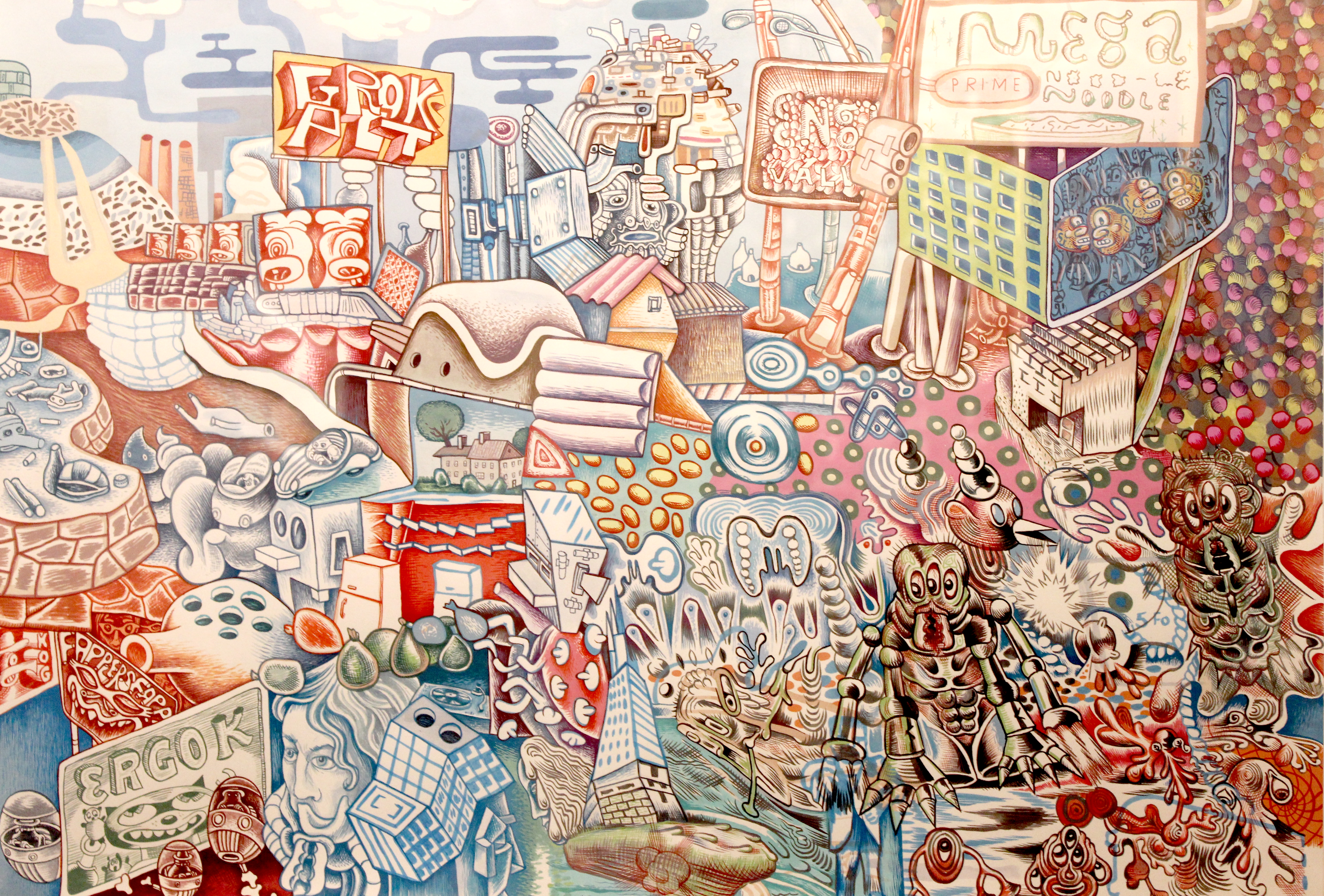 Christian SchumannGrokpit, 2003Gouache on Paper 22 x 30 inches
