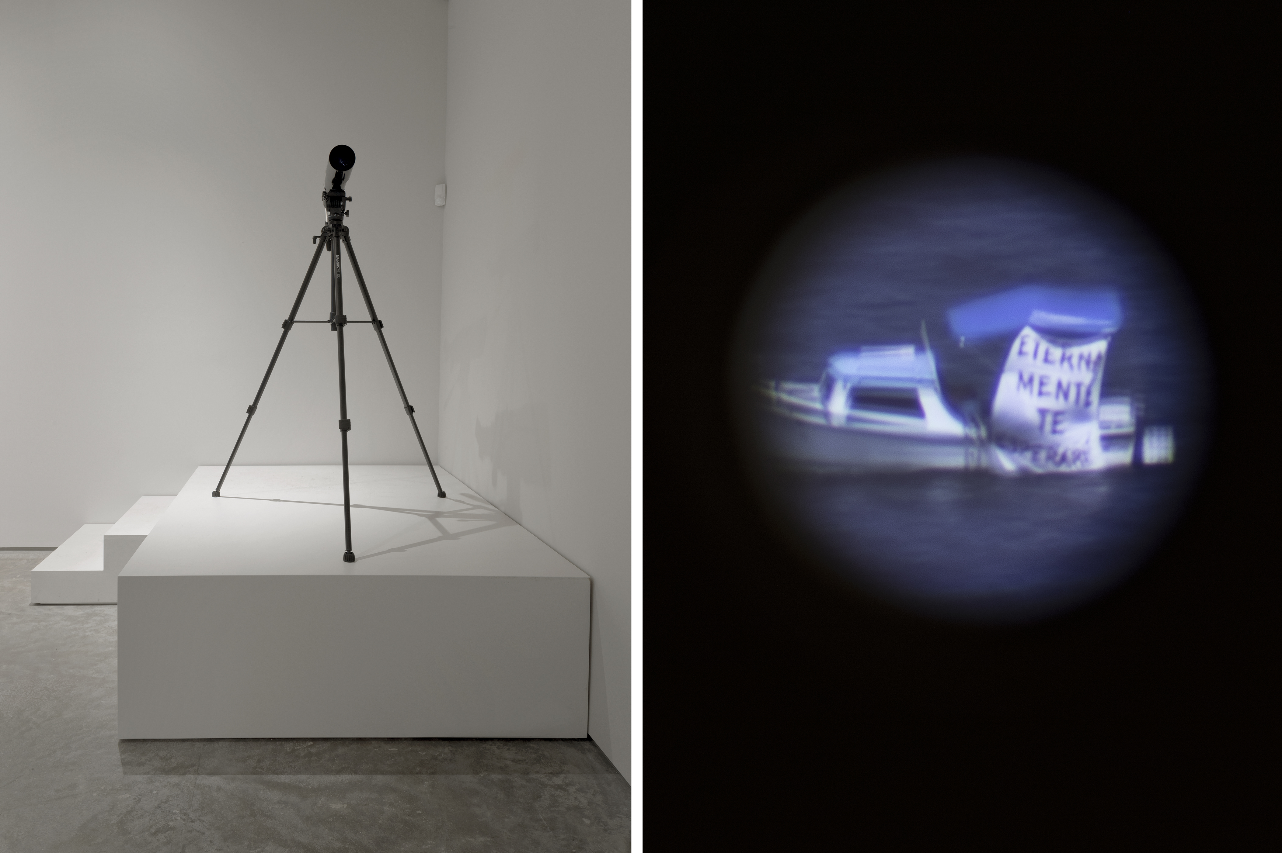 Reynier Leyva Novo, Eternamente te Esperaré, 2015, video, telescope, 10:06 minutes. 