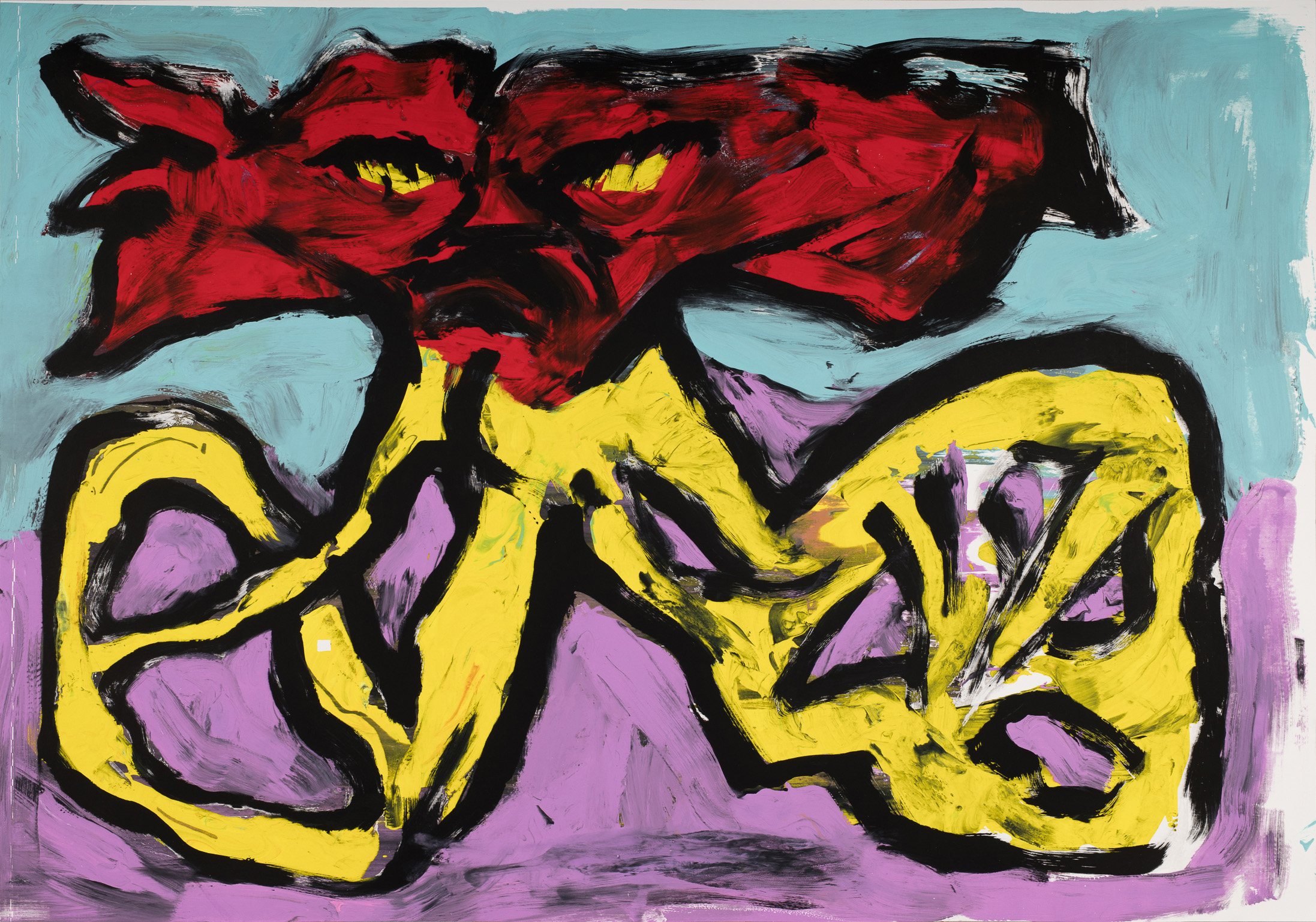 Ciclotommasoserigraphic monotype on paper, 70x100cm, 2021 · info