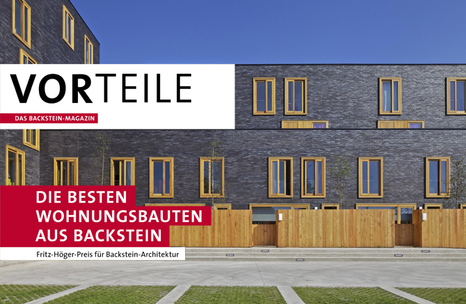 04/10/2019 - PUBLICATIONSuite à la Mention Spéciale reçue au Fritz Höger Preis 2017, notre projet de 23 logements sociaux à Béthune est publié dans le numéro d'octobre de Vorteile, consacré à l'utilisation de la brique dans les logements collectifs