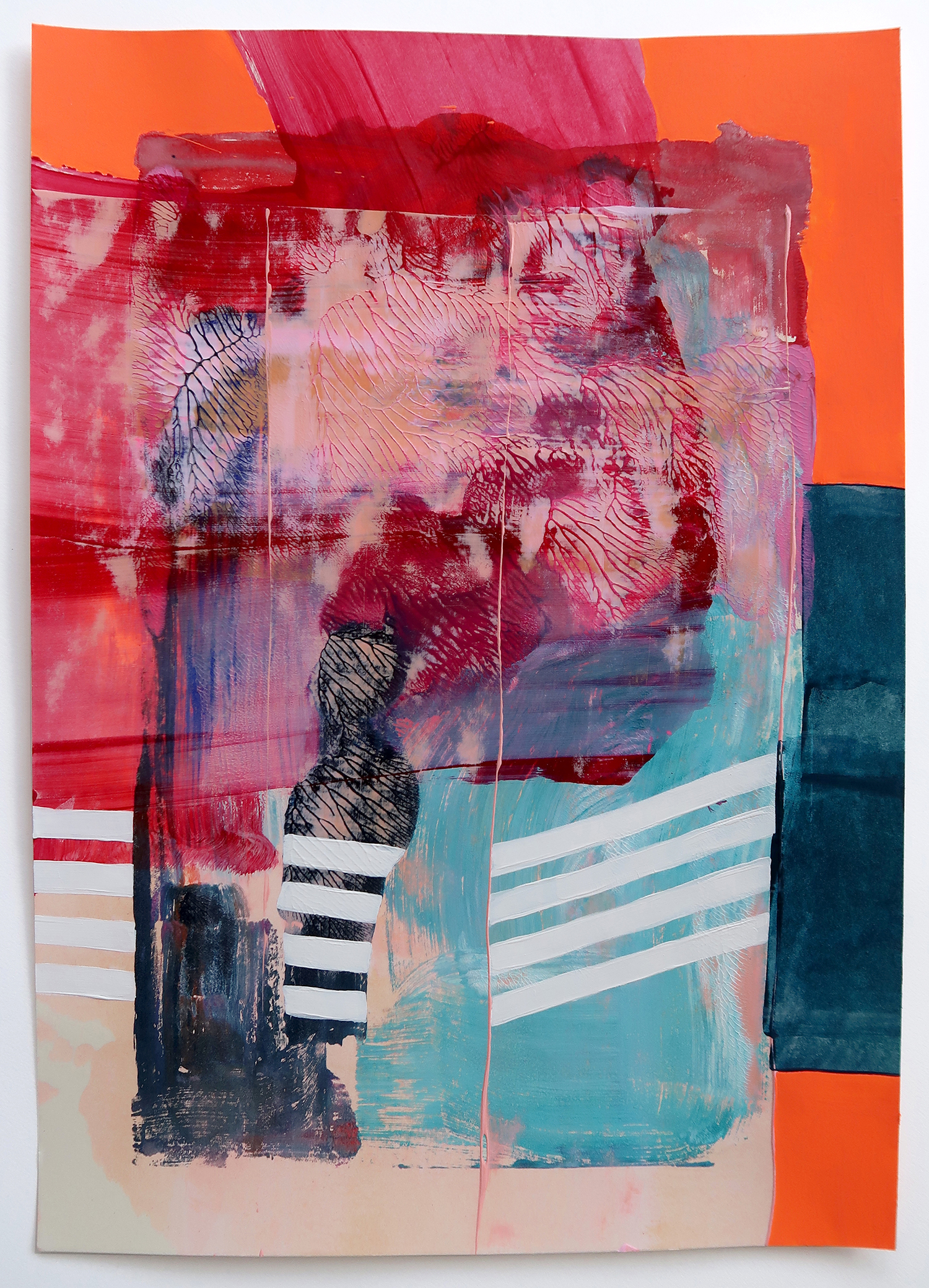 Untitled 510, 2019, Acrylic on paper, 42x29.7cm